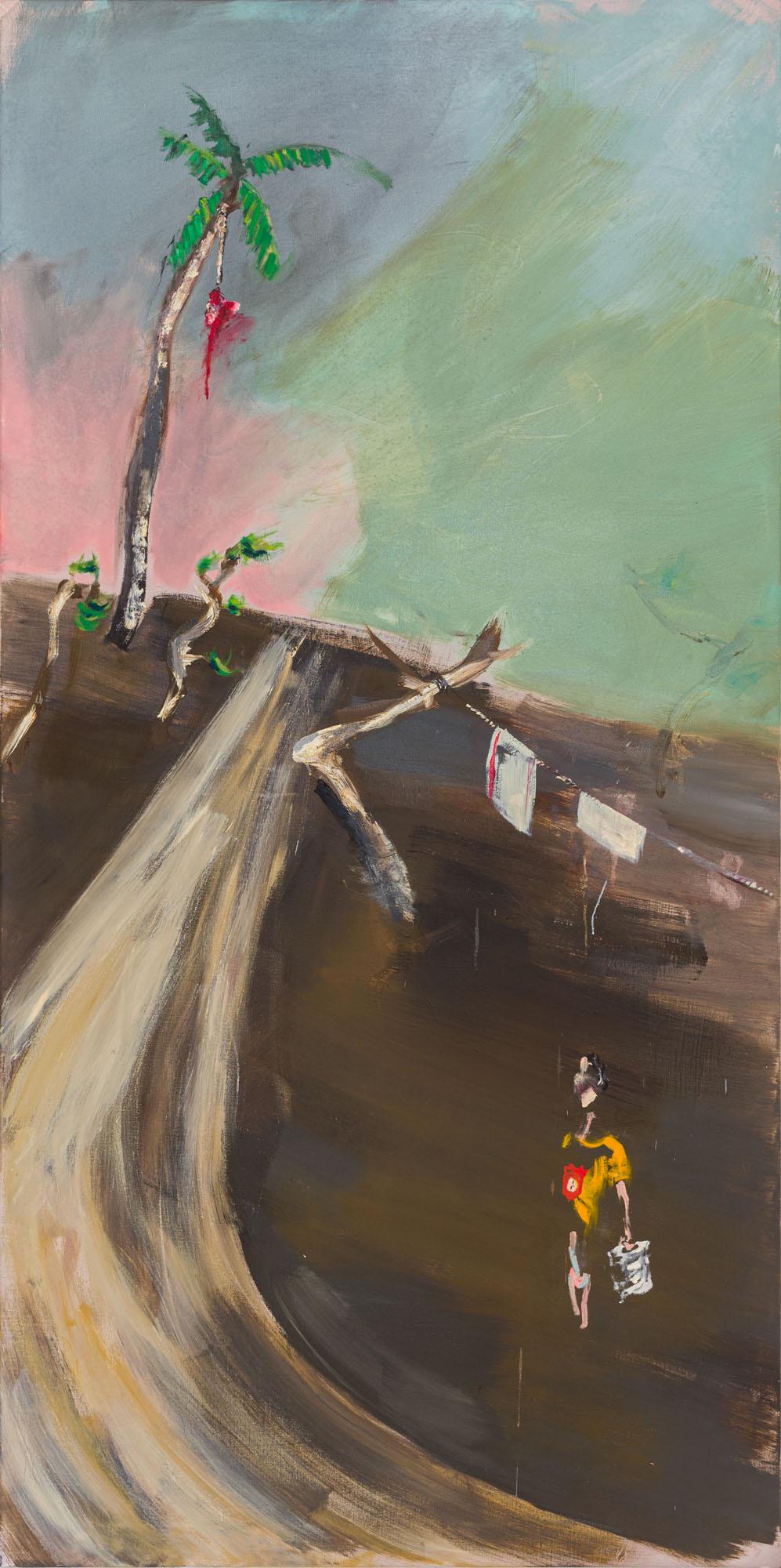 AARON VAN ERP, Untitled: AARON VAN ERP (1978) Untitled 2006 Oil on canvas 240 x 120 cm Work accompanied by a certificate of authenticity issued by Hoet Bekaert Gallery, Gent PROVENANCE: Private collection, Milan Notes:Work ac