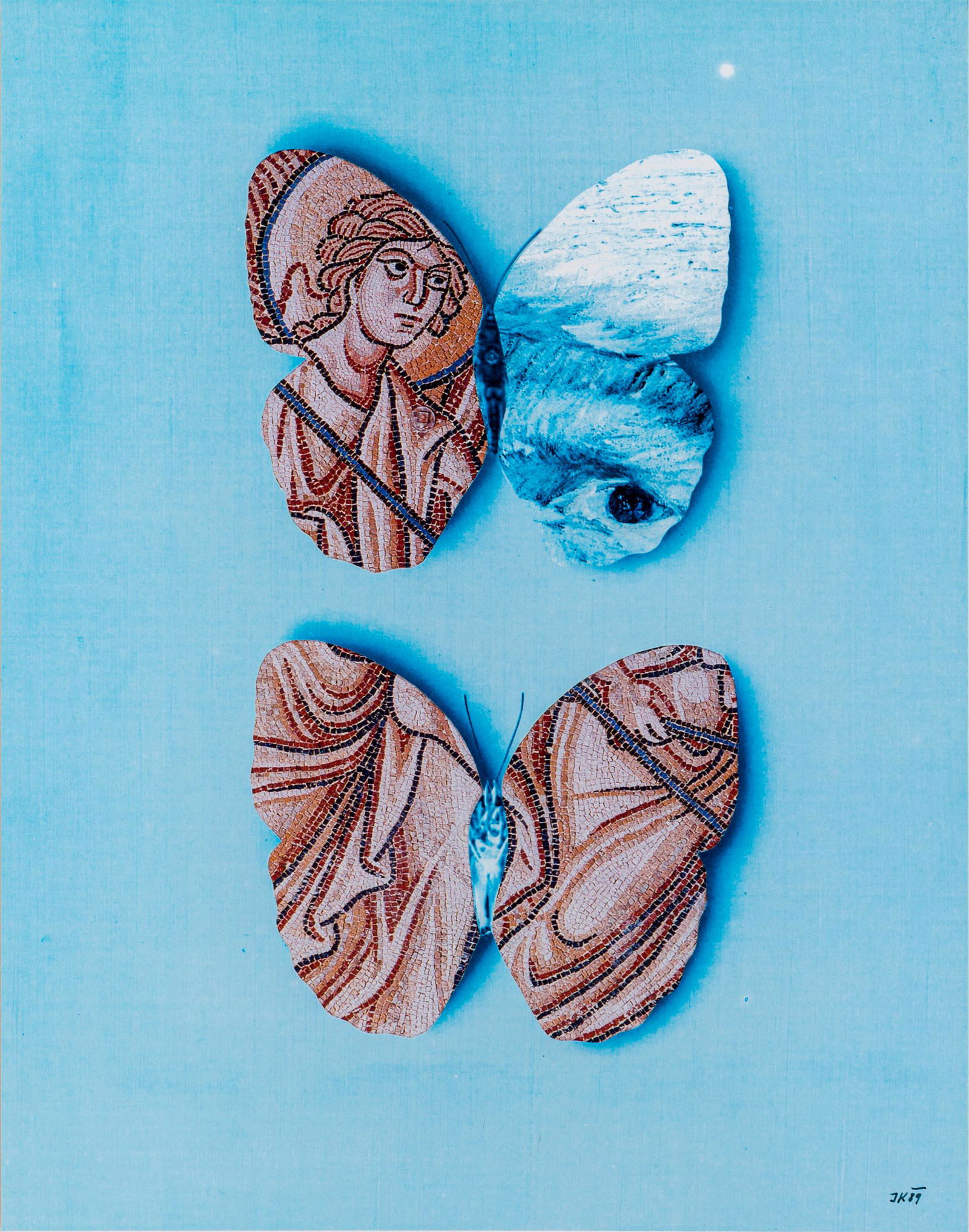 JIRI KOLAR, Occhio di Van Gogh e due farfalle (1 of 2)