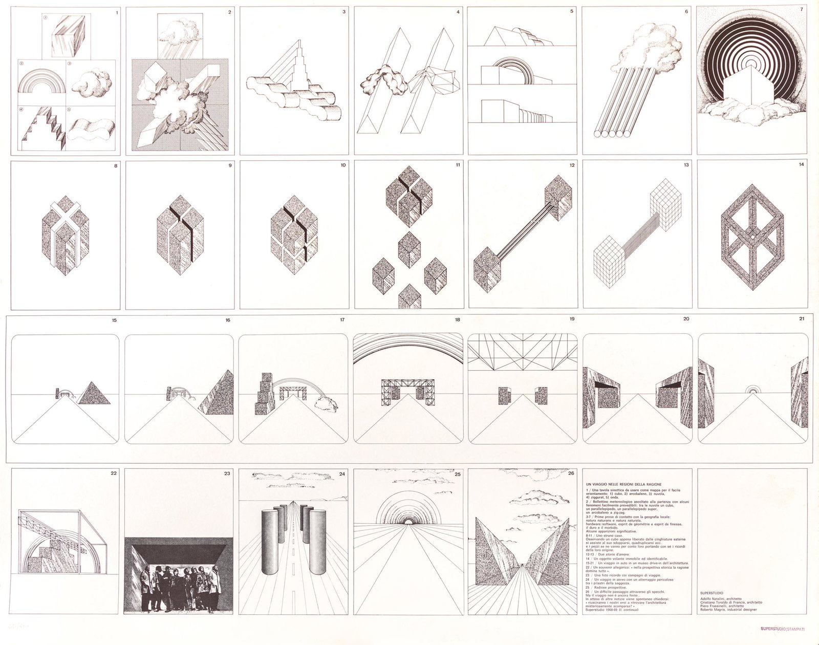 SUPERSTUDIO, Un viaggio nelle regioni della ragione (1 of 1)