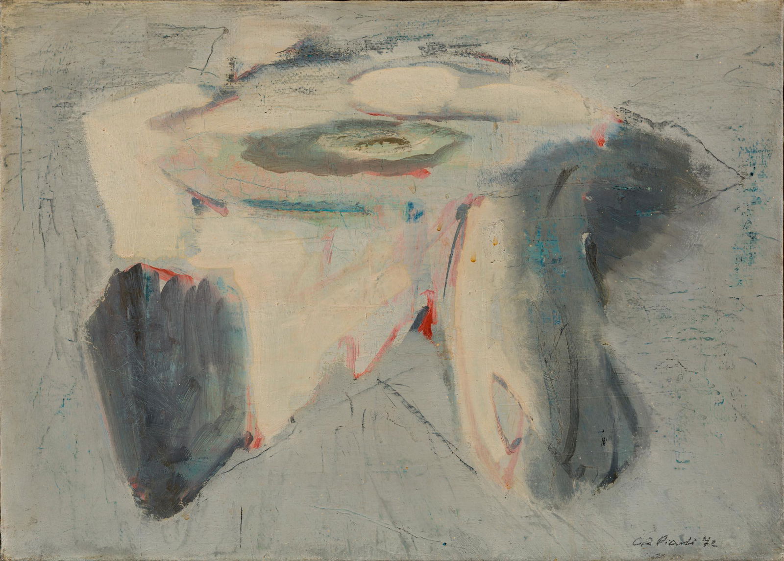 GIANRICCARDO PICCOLI, Untitled: GIANRICCARD PICC LI (1941) Untitled 1972 il on canvas 42,5 x 59 cm Signed and dated lower right PROVENANCE Private collection, Milan Notes Signed and date