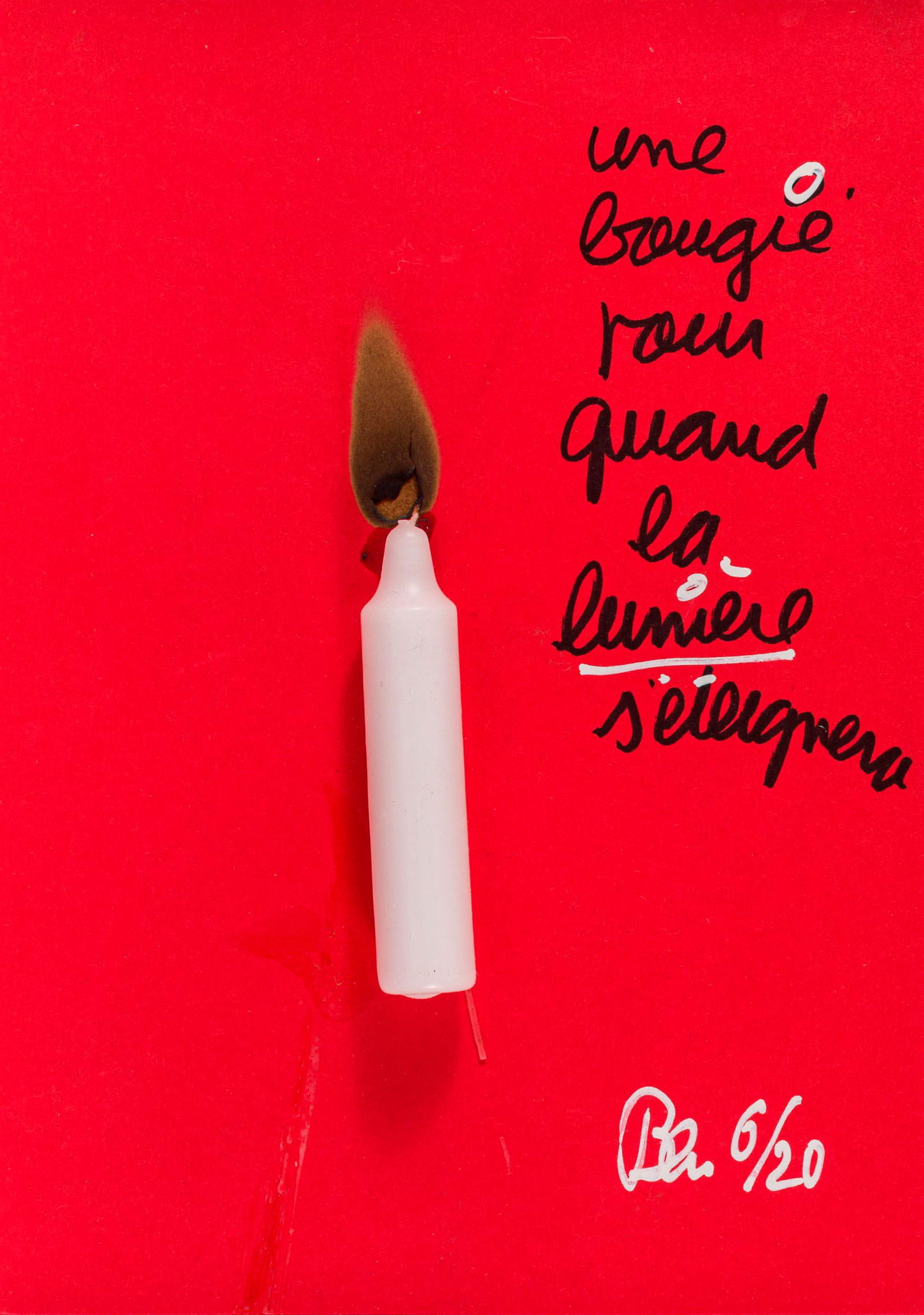 BEN VAUTIER, Une bougie (1 of 1)