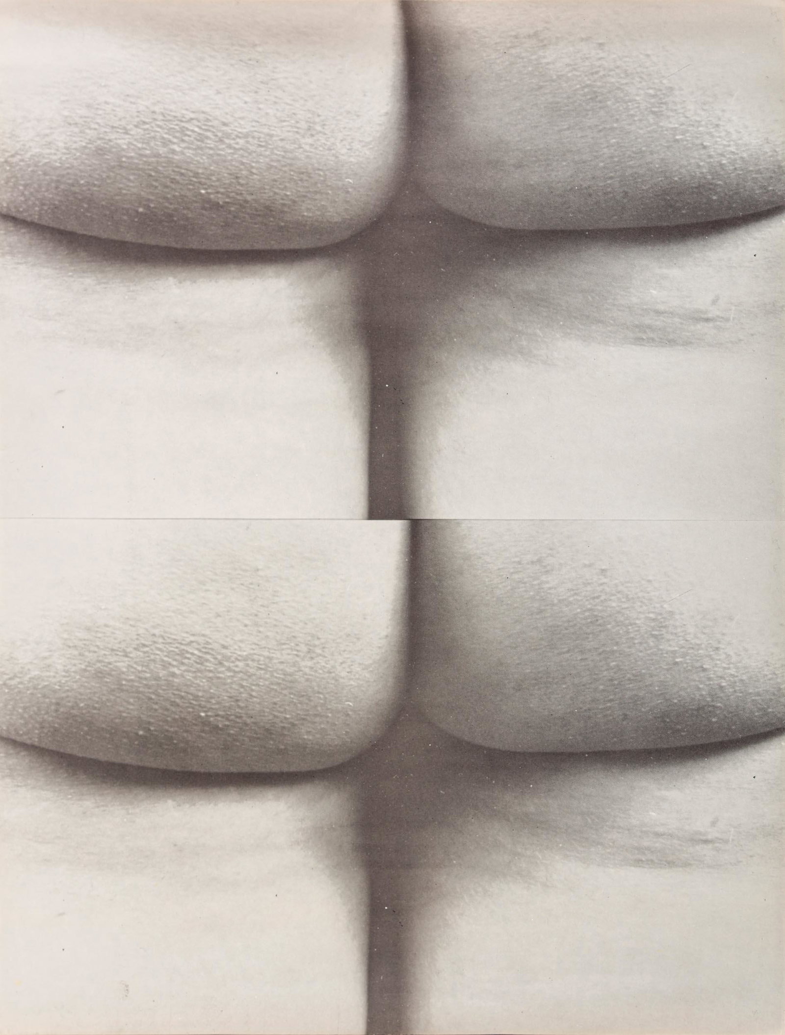 YOKO ONO , Bottoms up: Y K N (1933) Bottoms up 1973 Silk-screen printing, ed. not numbered 56,5 x 43 cm Initialled on the reverse PROVENANCE Private collection, Genoa Notes