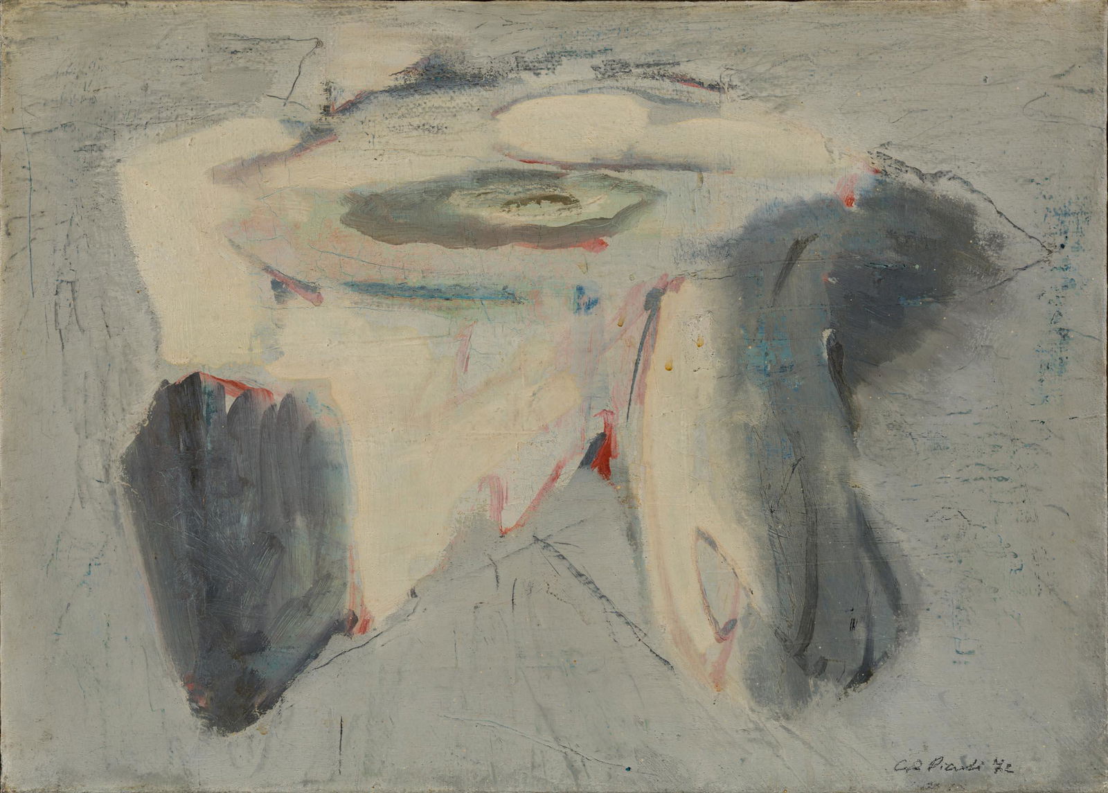 GIANRICCARDO PICCOLI, Untitled: English Description GIANRICCARDO PICCOLI(1941)Untitled1972Oil on canvas42,5 x 59 cmSigned and dated lower rightPROVENANCE:Private collection, Milan Dimension Unit 42,5 x 59 cm Artist GIA