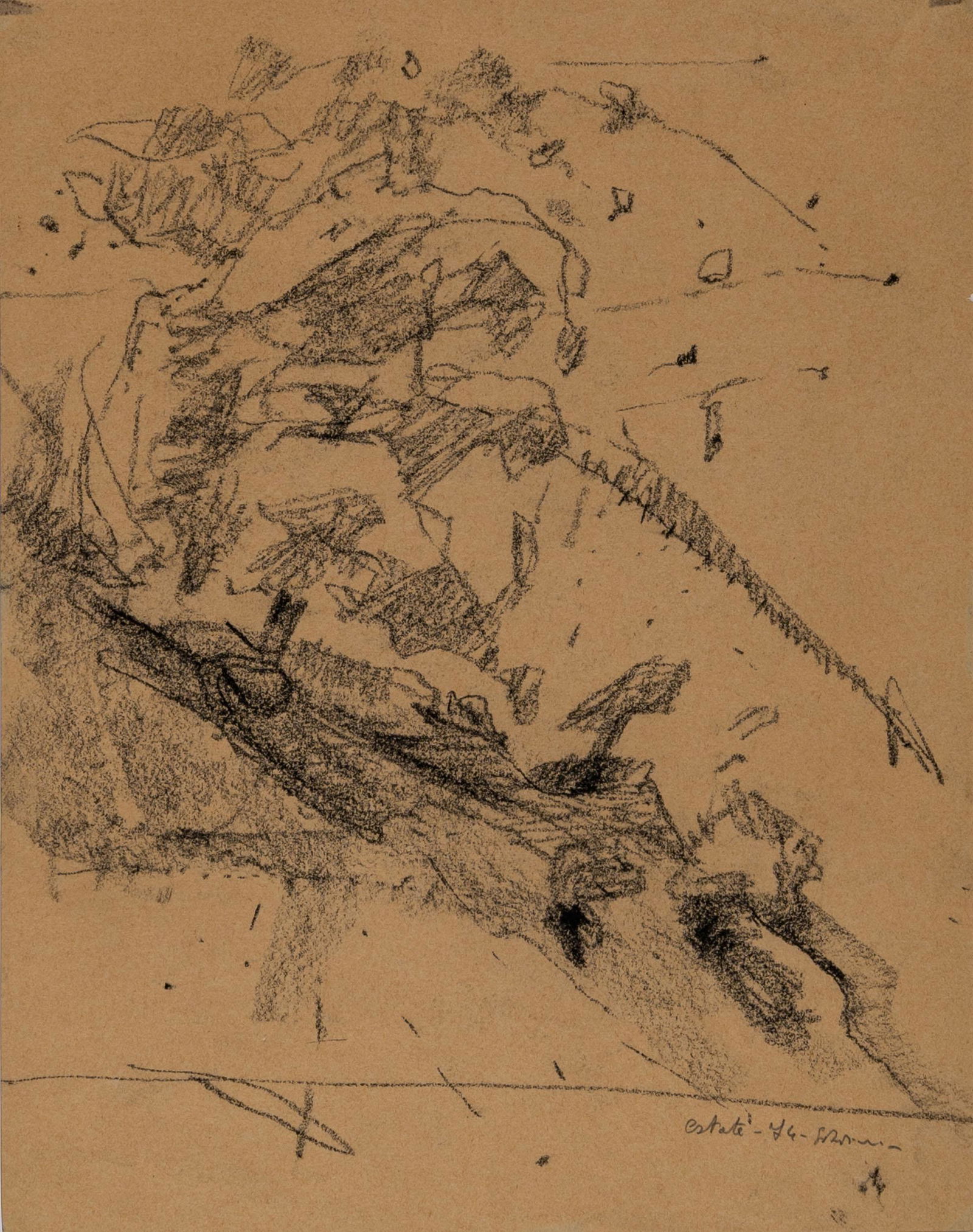 GIANRICCARDO PICCOLI, Presenze: GIANRICCARDO PICCOLI (1941) Presenze 1974 Cardboard on paper 38 x 30 cm Signed and dated lower right PROVENANCE: Private collection, Milan