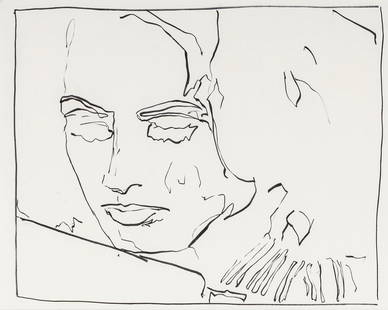 MATT SAUNDERS, Study for Candy 2: MATT SAUNDERS(1982)Study for Candy 22000Ink on paper34,2 x 43 cmSigned on the reverseWork accompanied by a certificate of authenticity issued by Galleria Analix Forever, GenevaPROVENANCE:Private colle