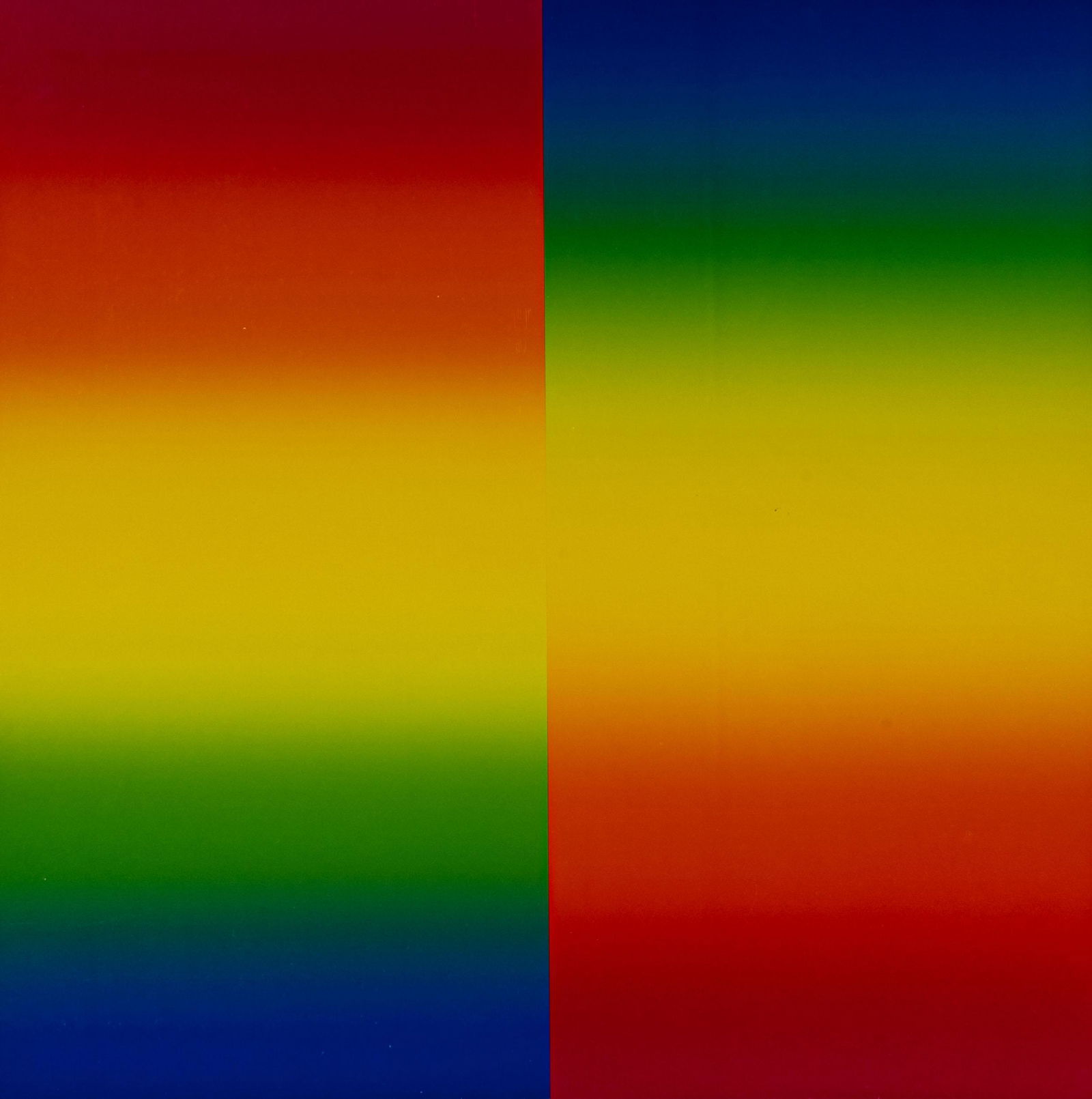 GETULIO ALVIANI, Cromie spettrologiche: GETULIO ALVIANI (1939) Cromie spettrologiche Silkscreen recto verso on cardboard, ed. not numbered 55,5 x 55,5 cm Signed lower center PROVENANCE: Private collection, Milan