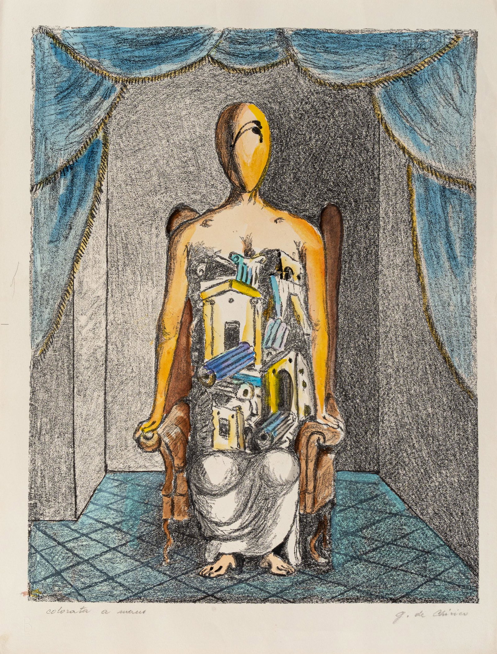 GIORGIO DE CHIRICO, Il pensatore (1 of 1)