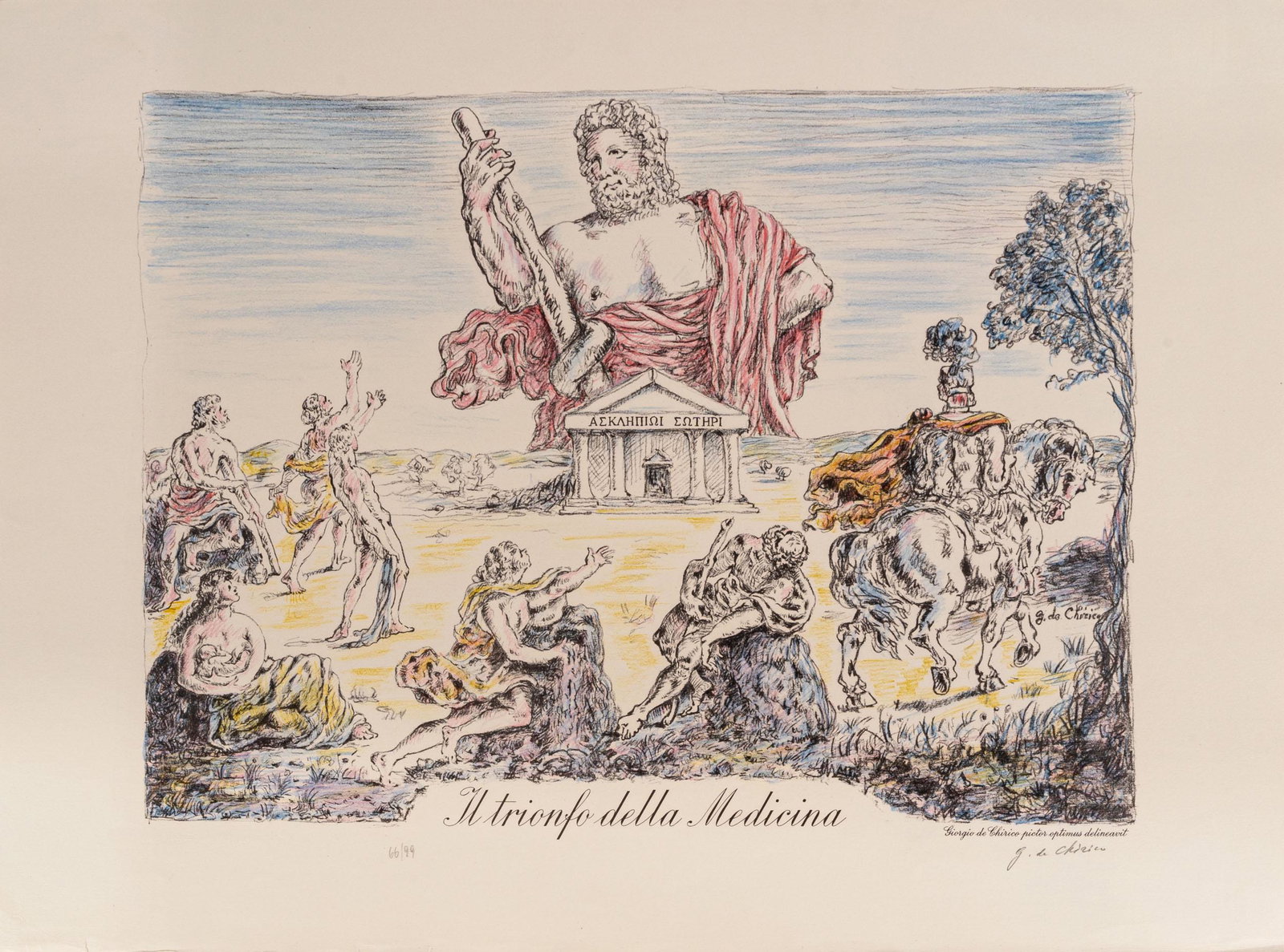 GIORGIO DE CHIRICO, Il trionfo della medicina (1 of 1)