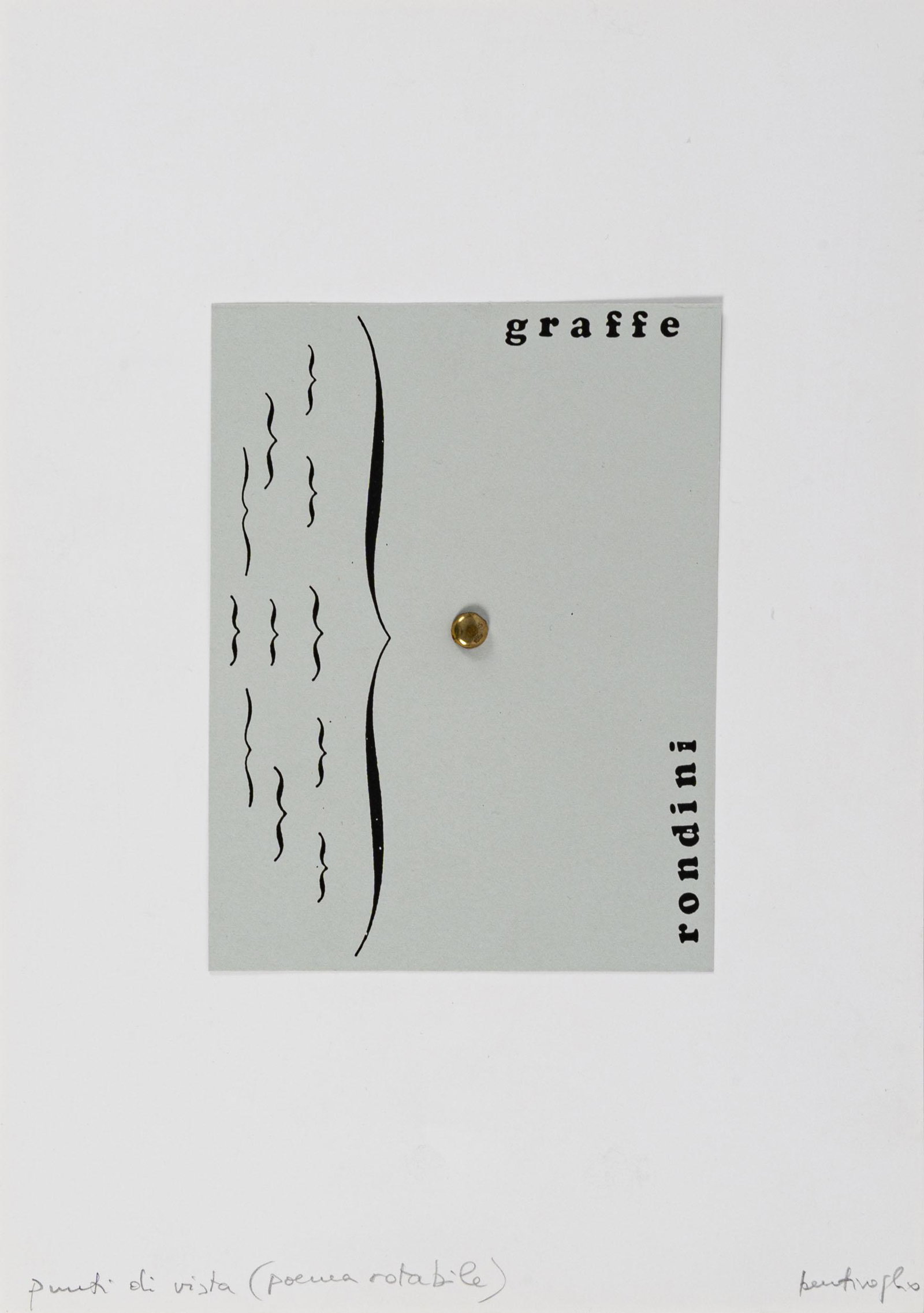 MIRELLA BENTIVOGLIO, Punti di vista (poema rotabile) (1 of 2)