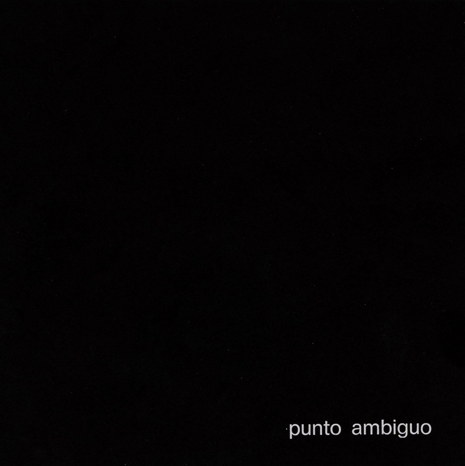 MIRELLA BENTIVOGLIO, Punto ambiguo (1 of 4)