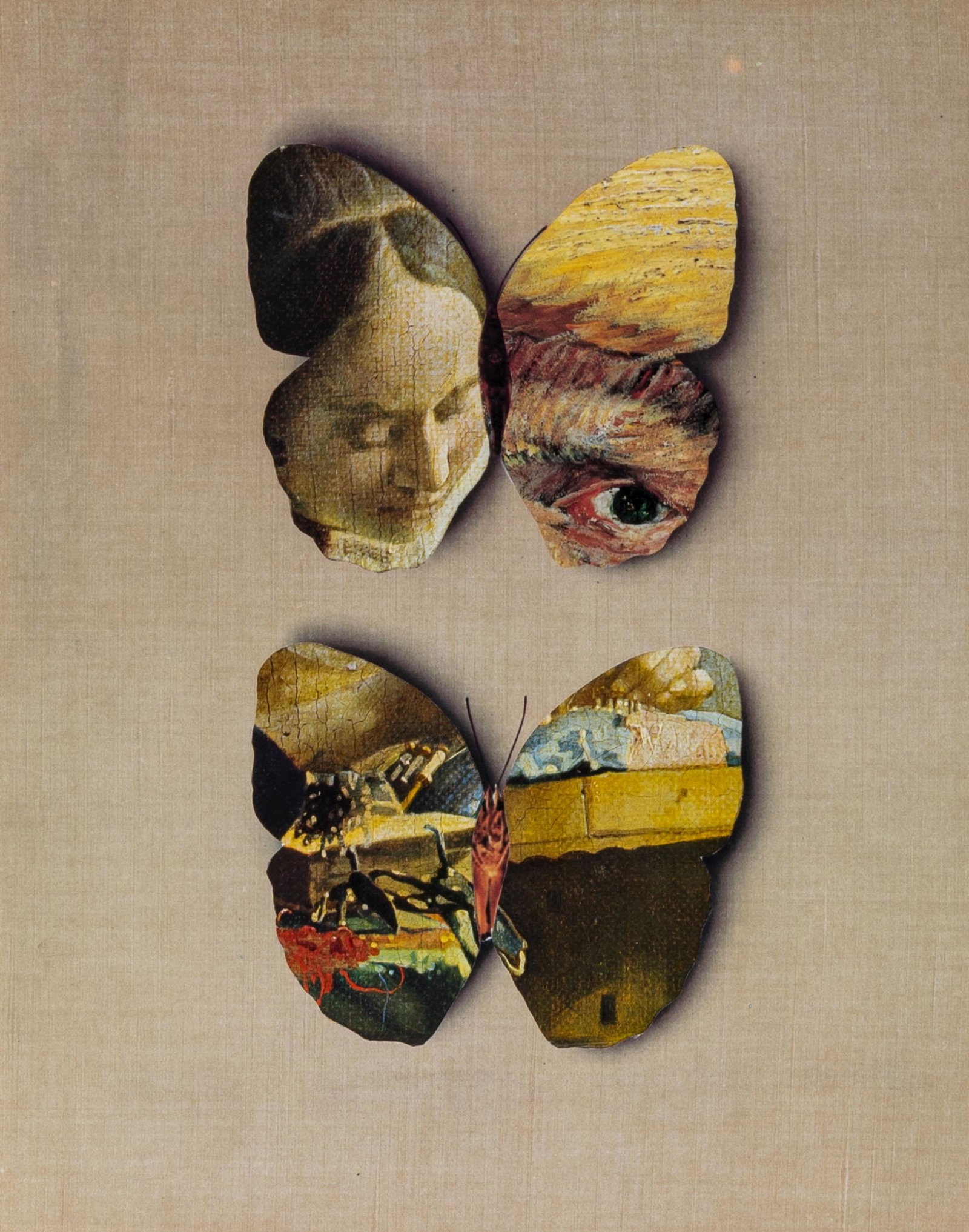 JIRI KOLAR, Van Gogh farfalle (La cucitrice di Vermeer) (1 of 3)