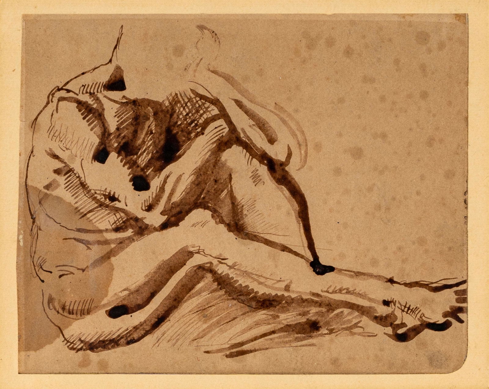 Armando Spadini (1833-1925) - Study for male figure (1 of 2)