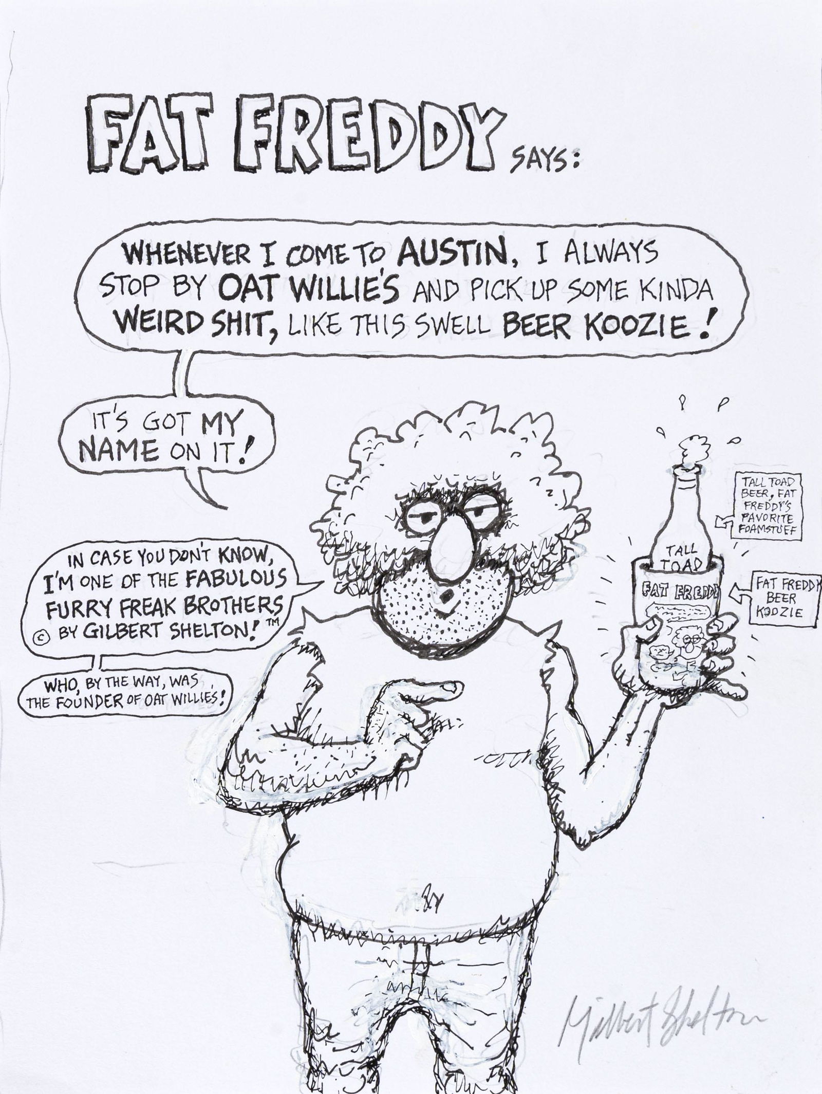 GILBERT SHELTON, Fat Freddy (1 of 1)