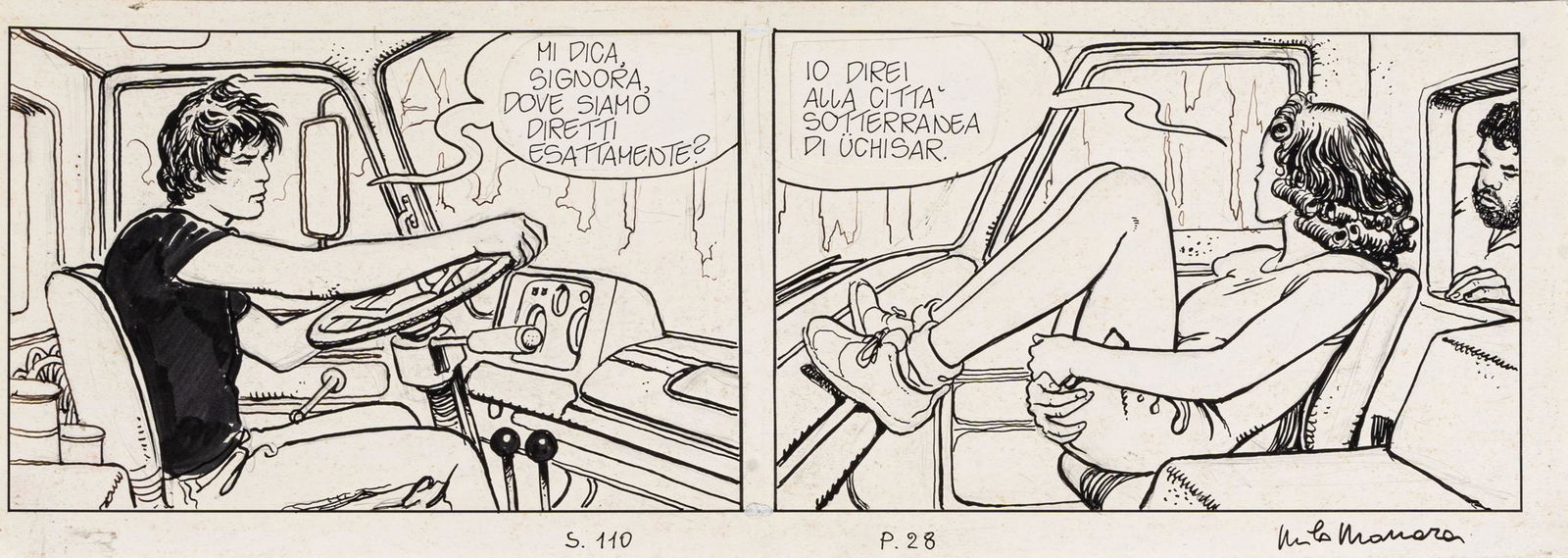 MILO MANARA, Le avventure di Giuseppe Berman - Sognare forse..., stripe 110, page 28 (1 of 1)