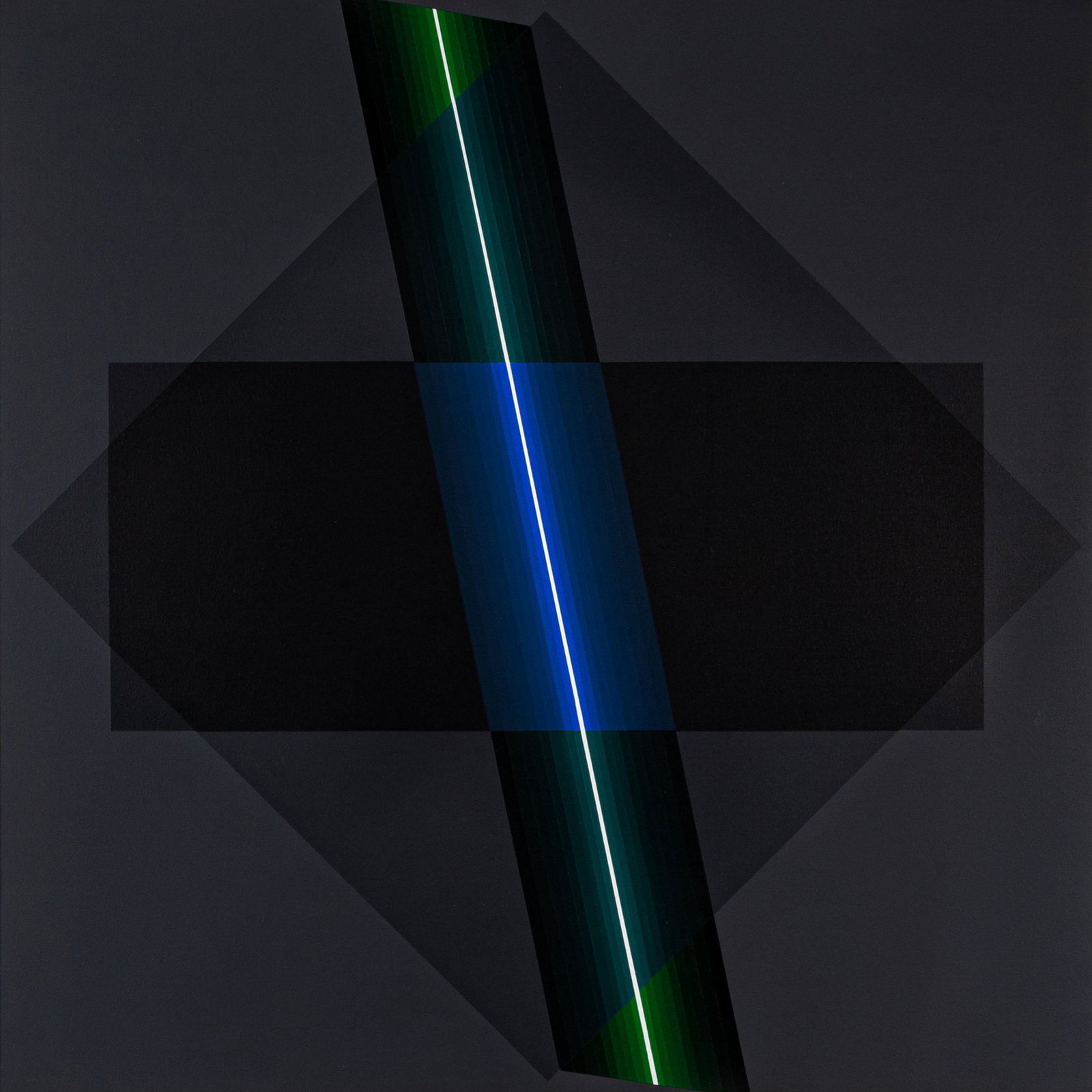 HORACIO GARCIA ROSSI, Couleur lumiÃ©re - 3: HORACIO GARCIA ROSSI(1929 - 2012)Couleur lumiÃ©re - 32004Acrylic on canvas73 x 73 cmSigned, dated and titled on the reverseWork accompanied by a certificate of authenticity on photograph signed by t
