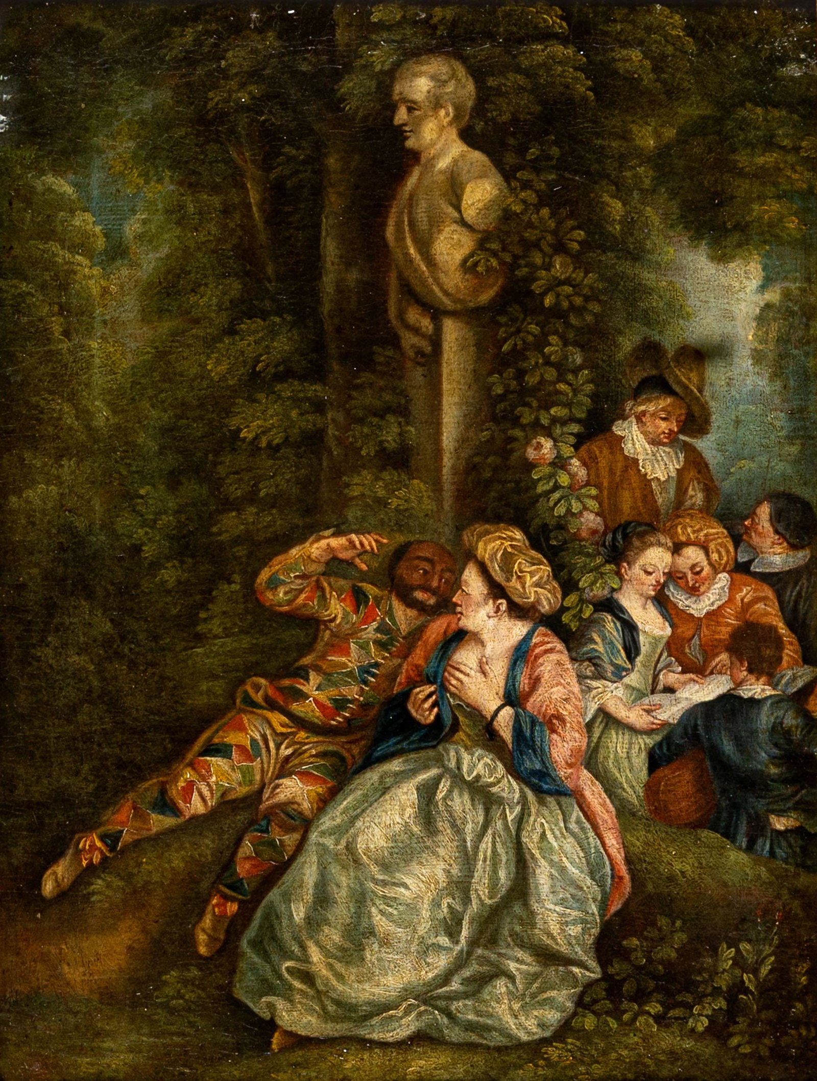 Venetian school of the XVII century - Harlequin's play (1 of 3)