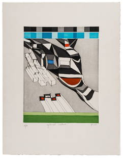 ACHILLE PERILLI, Systemat method: ACHILLE PERILLI (1927 - 2021) Systemat method Etching and aquatint, ed. 28/60 40,5 x 32 cm (plate) 64 x 49,5 cm (sheet) Signed in pencil lower right, numbered lower left and titled lower center PROVEN