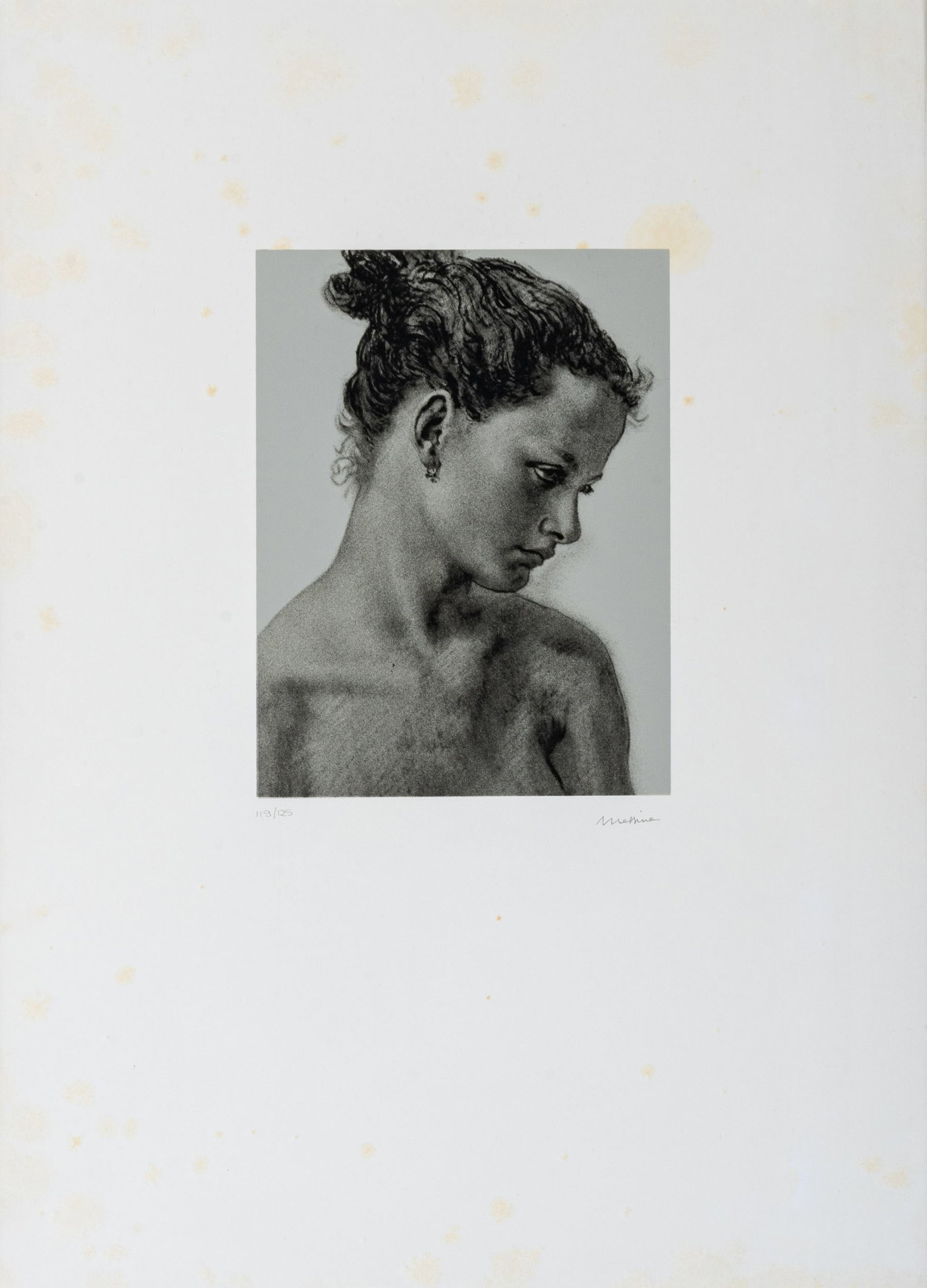 FRANCESCO MESSINA, Untitled: FRANCESCO MESSINA (1900 - 1995) Untitled Litograph, ed. 119/125 70 x 50 cm Signed in pencil lower right and numbered lower left PROVENANCE: Private collection, Milan