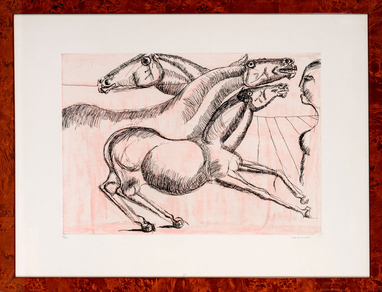 BRUNO CASSINARI (1912 - 1992) Senza titolo Acquaforte, es. 54/120 43,5 x 62,5 cm (lastra) 64,5 x 86: BRUNO CASSINARI (1912 - 1992) Senza titolo Acquaforte, es. 54/120 43,5 x 62,5 cm (lastra) 64,5 x 86 cm (foglio) Firmata a matita in basso a destra e numerata in basso a sinistra PROVENIENZA: Collezion