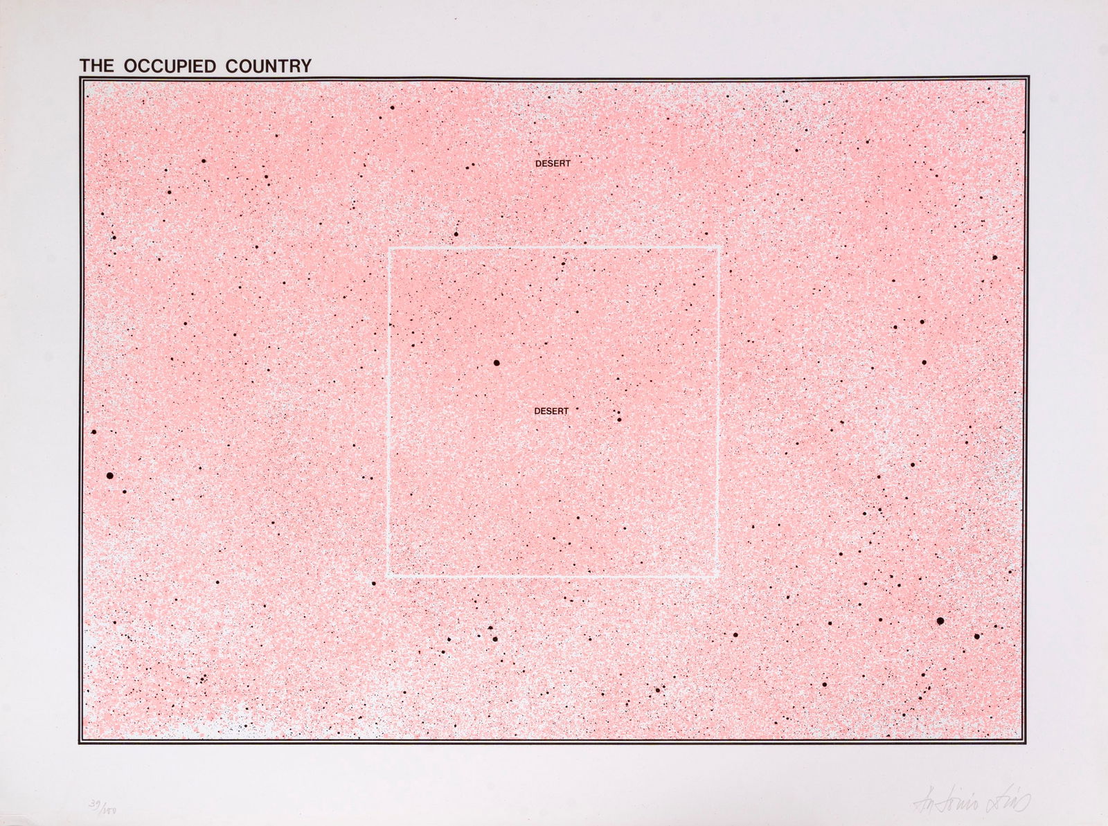 ANTONIO DIAS (1944 - 2018) The occupied country - Desert Litografia, es. 39/100 50,5 x 67,5 cm (1 of 1)