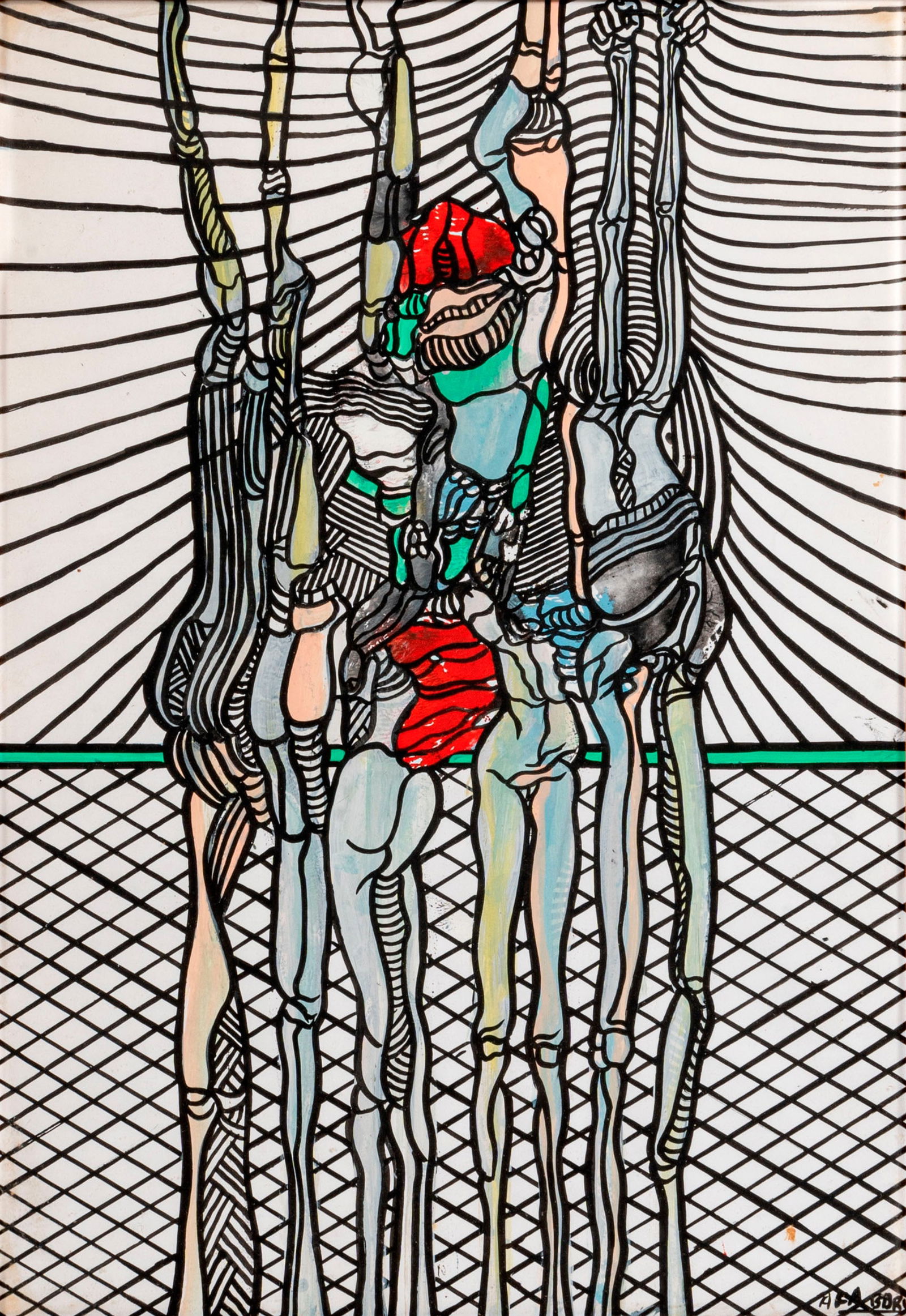 AGENORE FABBRI (1911 - 1998) Senza titolo Tecnica mista su carta 50 x 35 cm Firmata in basso a: AGENORE FABBRI (1911 - 1998) Senza titolo Tecnica mista su carta 50 x 35 cm Firmata in basso a destra PROVENIENZA: Collezione privata, Pavia