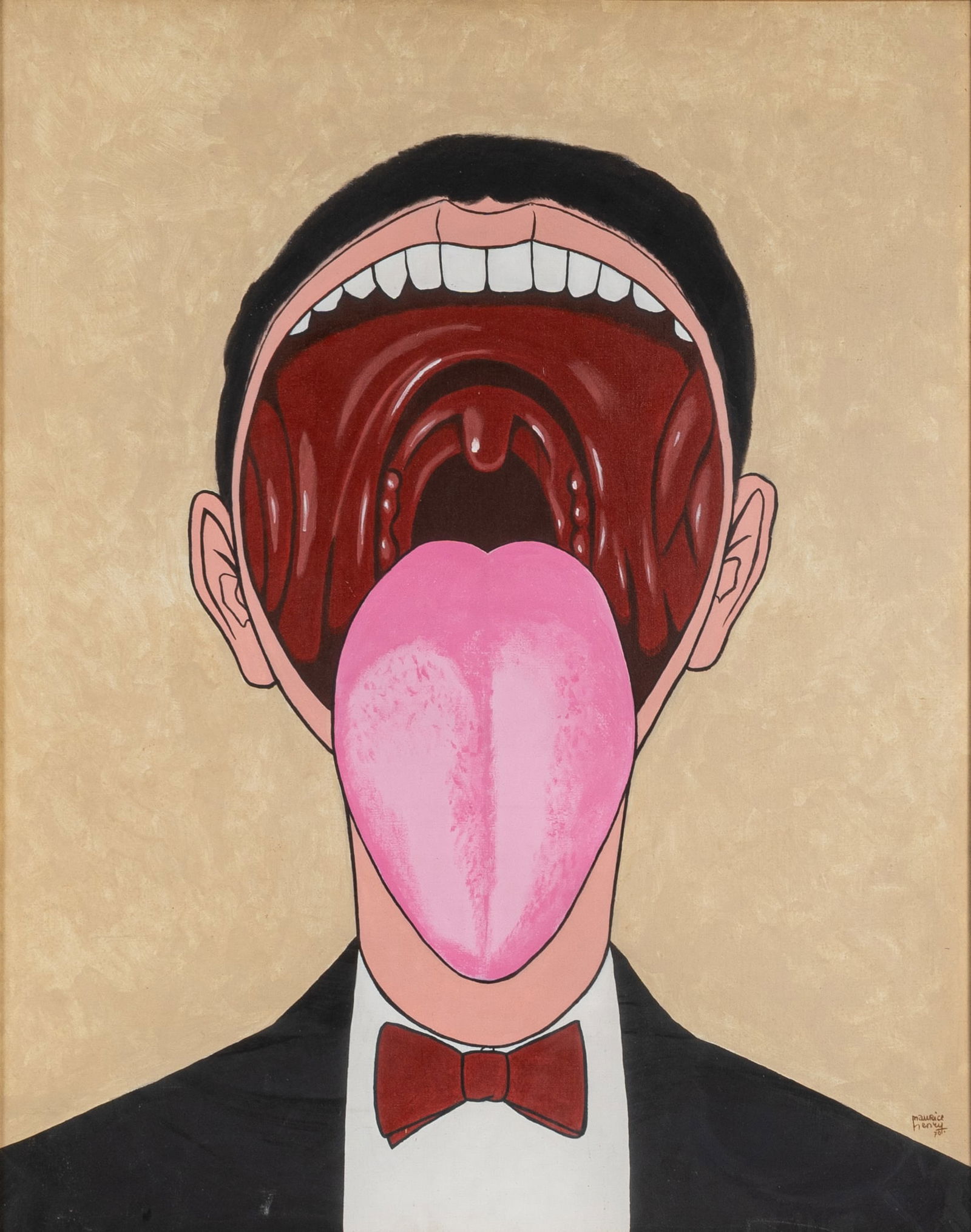 MAURICE HENRY (1907 - 1984) Le doute 1970 Acrilico su tela 81,5 x 65 cm Firmato e datato in basso a (1 of 3)