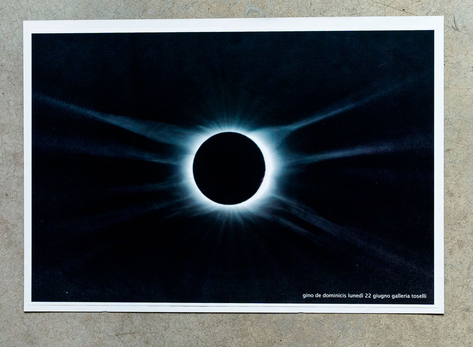 GINO DE DOMINICIS, Untitled: GINO DE DOMINICIS (1947 - 1998) Untitled 2000s Limited edition poster published on the occasion of the exhibition held at Galleria Toselli, Milan 33 x 48,5 cm The authenticity of the work was orally c