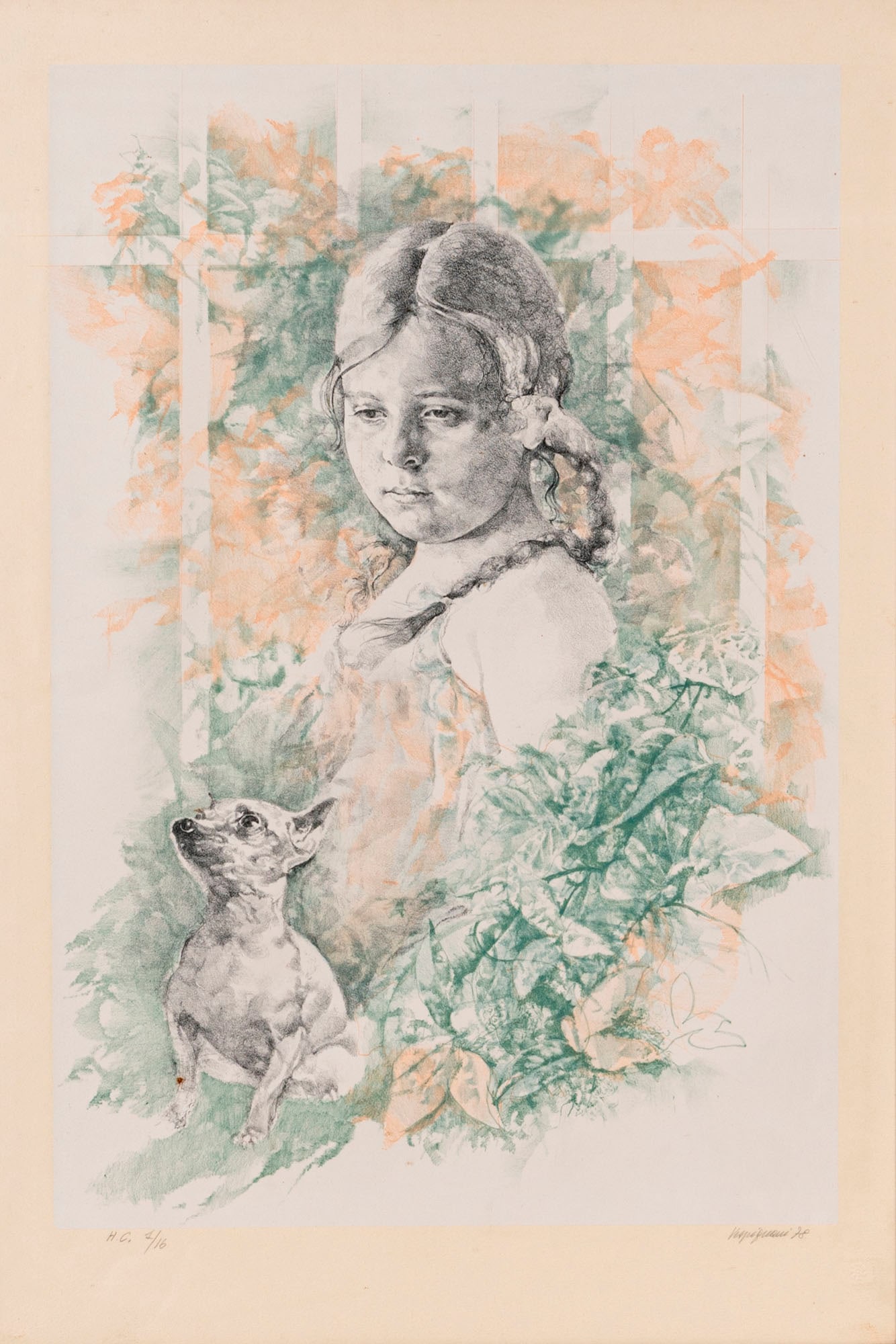 RENZO VESPIGNANI, Untitled: RENZO VESPIGNANI (1924 - 2001) Untitled 1978 Lithograph, ed. H.C. 1/16, Alberto Caprini Stampatore, Rome (blindstamp) 77 x 52 cm Signed and dated in pencil lower right and numbered lower left PROVENAN