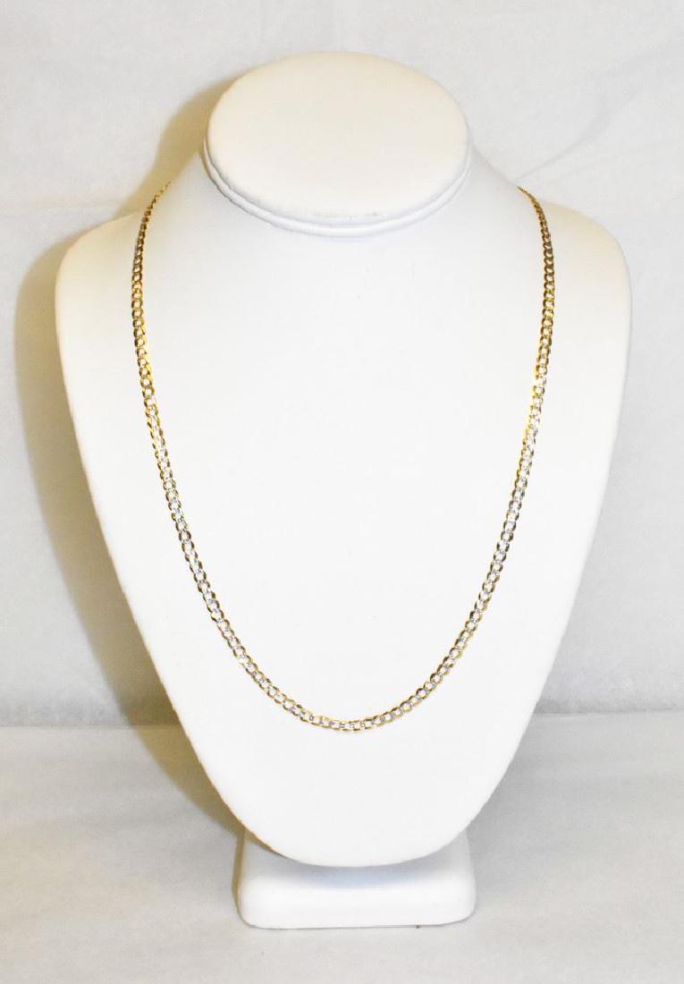 Yellow Gold 10k 24" Cuban Curb Chain Link Necklace 7.8: A strong, durable 10k 24" Gold Cuban curb chain is an excellent piece for any occasion. Weighs 7.8 grams of stamped yellow 10k gold.