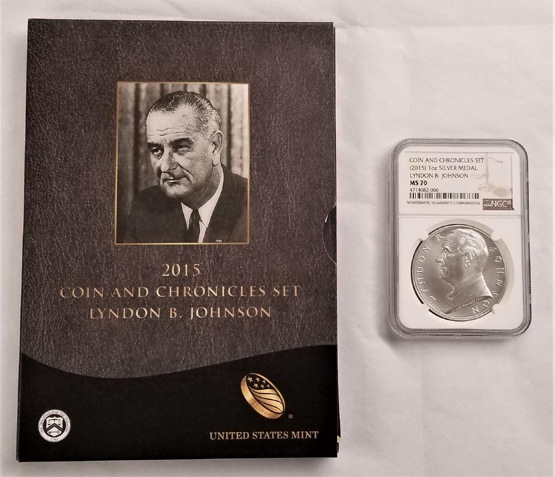 2015 Coin and Chronicles Set Lyndon B. Johnson and MS (1 of 9)