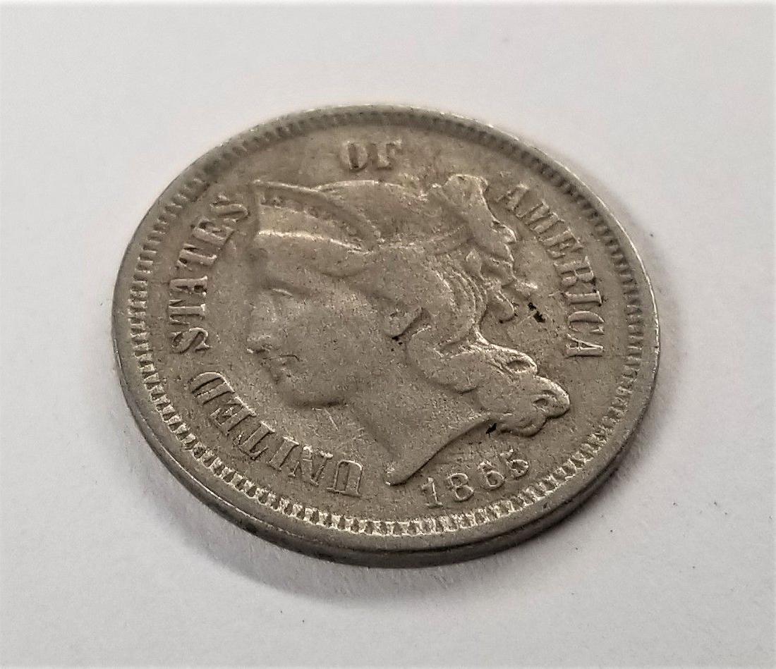 1865 Three Cent Nickel Piece (1 of 2)