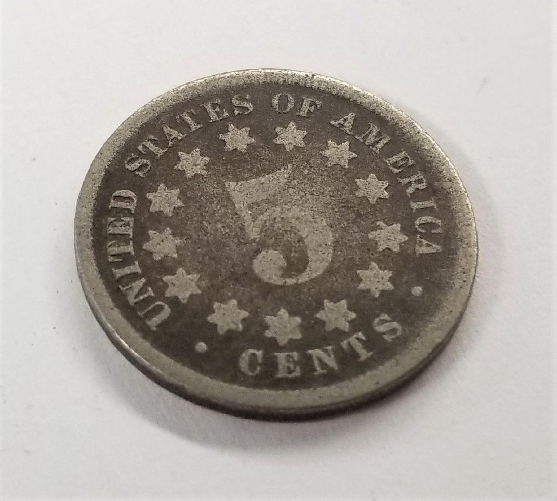 1867 Shield Nickel 5 Cent (1 of 2)