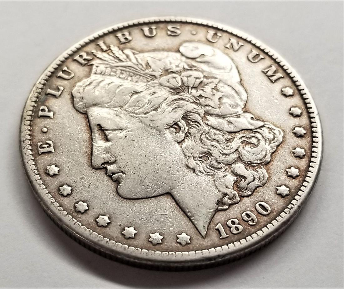 1890-CC VF+ Morgan Silver Dollar (1 of 2)