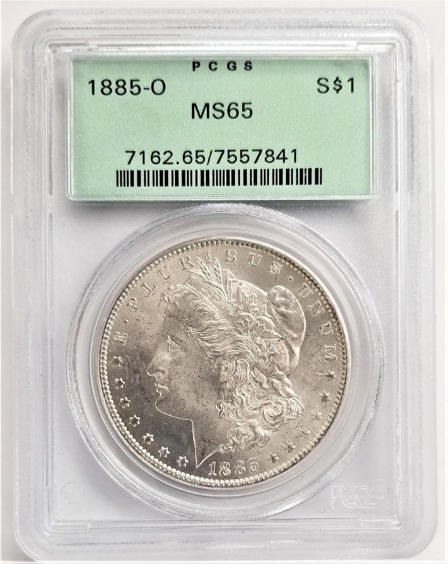 1885-O S$1 MS65 PCGS MORGAN SILVER DOLLAR OGH (1 of 2)