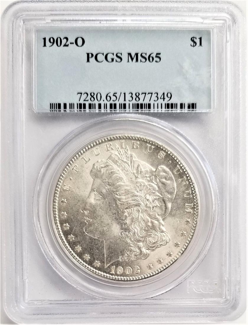 1902-O $1 PCGS MS65 MORGAN SILVER DOLLAR (1 of 2)