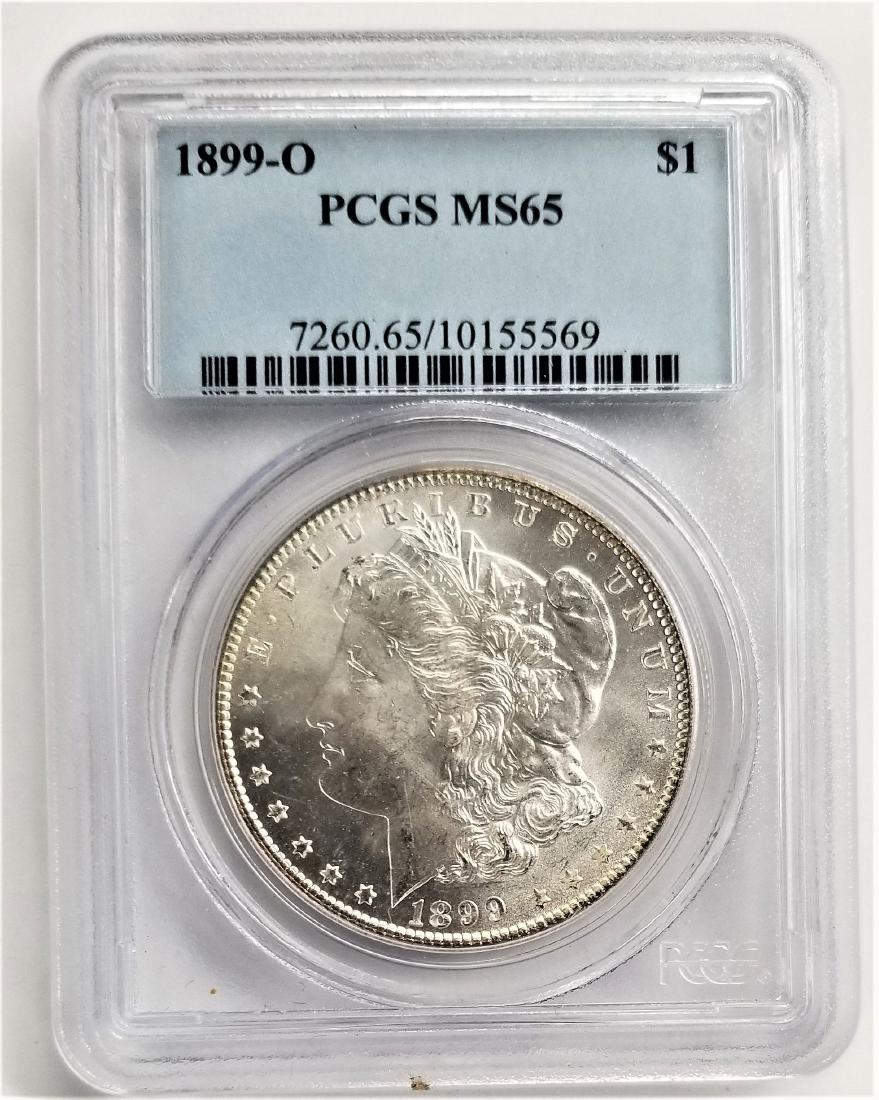 1899-O $1 PCGS MS65 MORGAN SILVER DOLLAR (1 of 2)