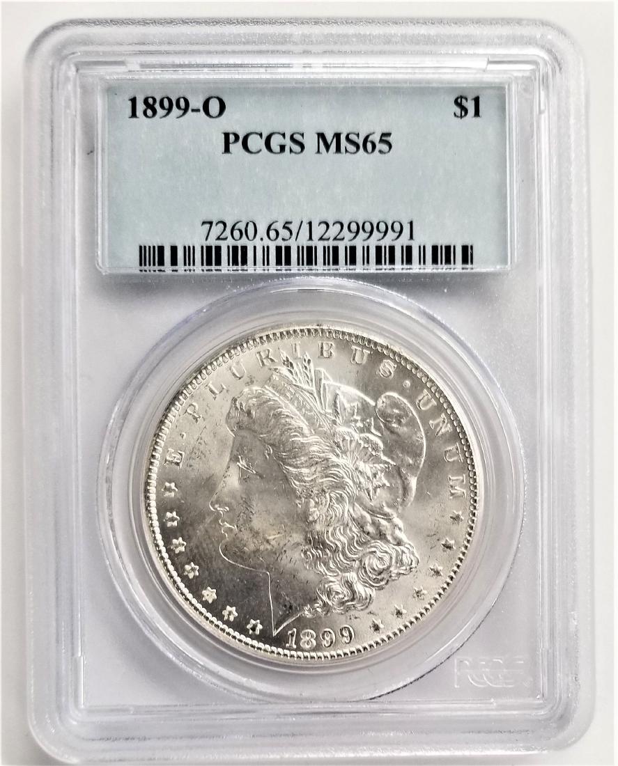1899-O $1 PCGS MS65 MORGAN SILVER DOLLAR (1 of 2)