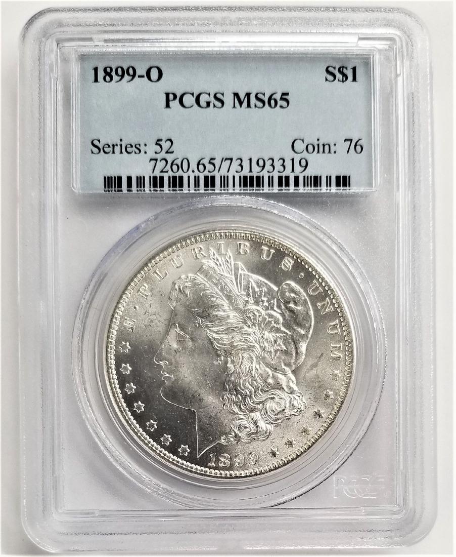 1899-O $1 PCGS MS65 MORGAN SILVER DOLLAR SERIES: 52 (1 of 2)