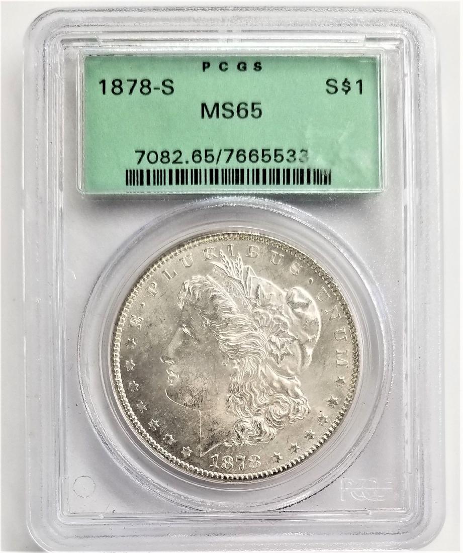 1878-S S$1 MS65 PCGS MORGAN SILVER DOLLAR OGH (1 of 2)
