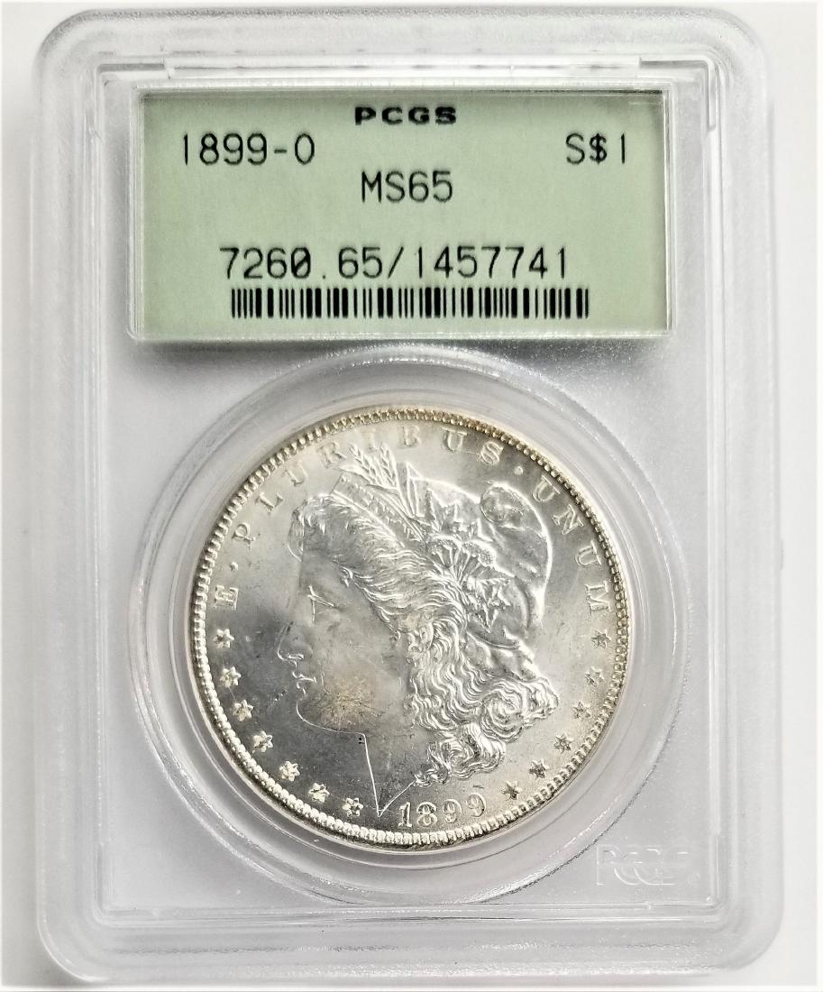 1899-O $1 PCGS MS65 MORGAN SILVER DOLLAR OGH (1 of 2)