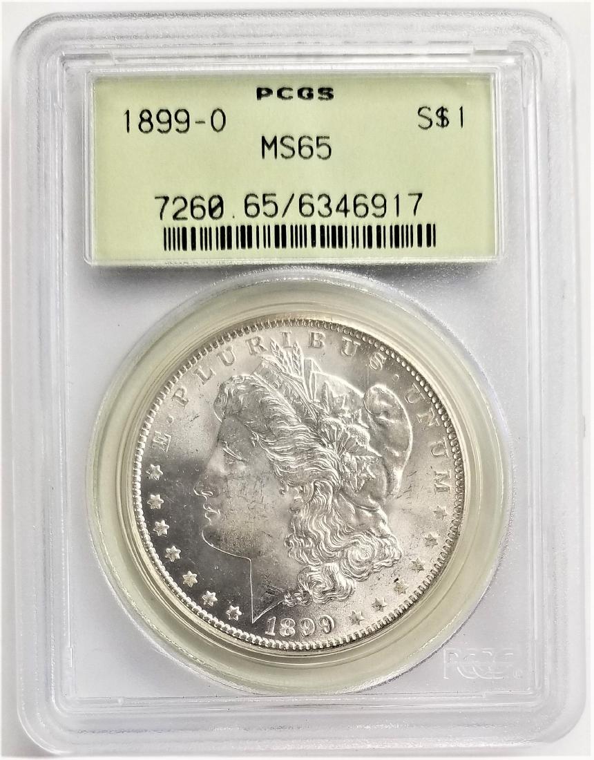 1899-O $1 PCGS MS65 MORGAN SILVER DOLLAR OGH (1 of 2)