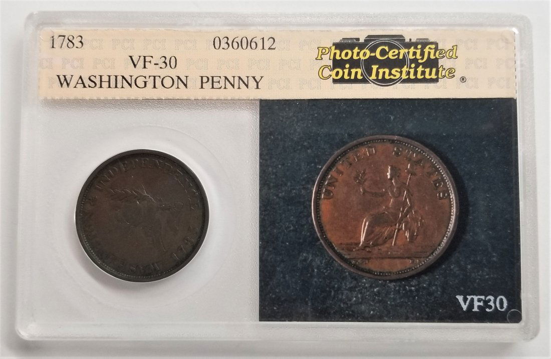 1783 Washington & Independence Colonial VF-30 (1 of 2)