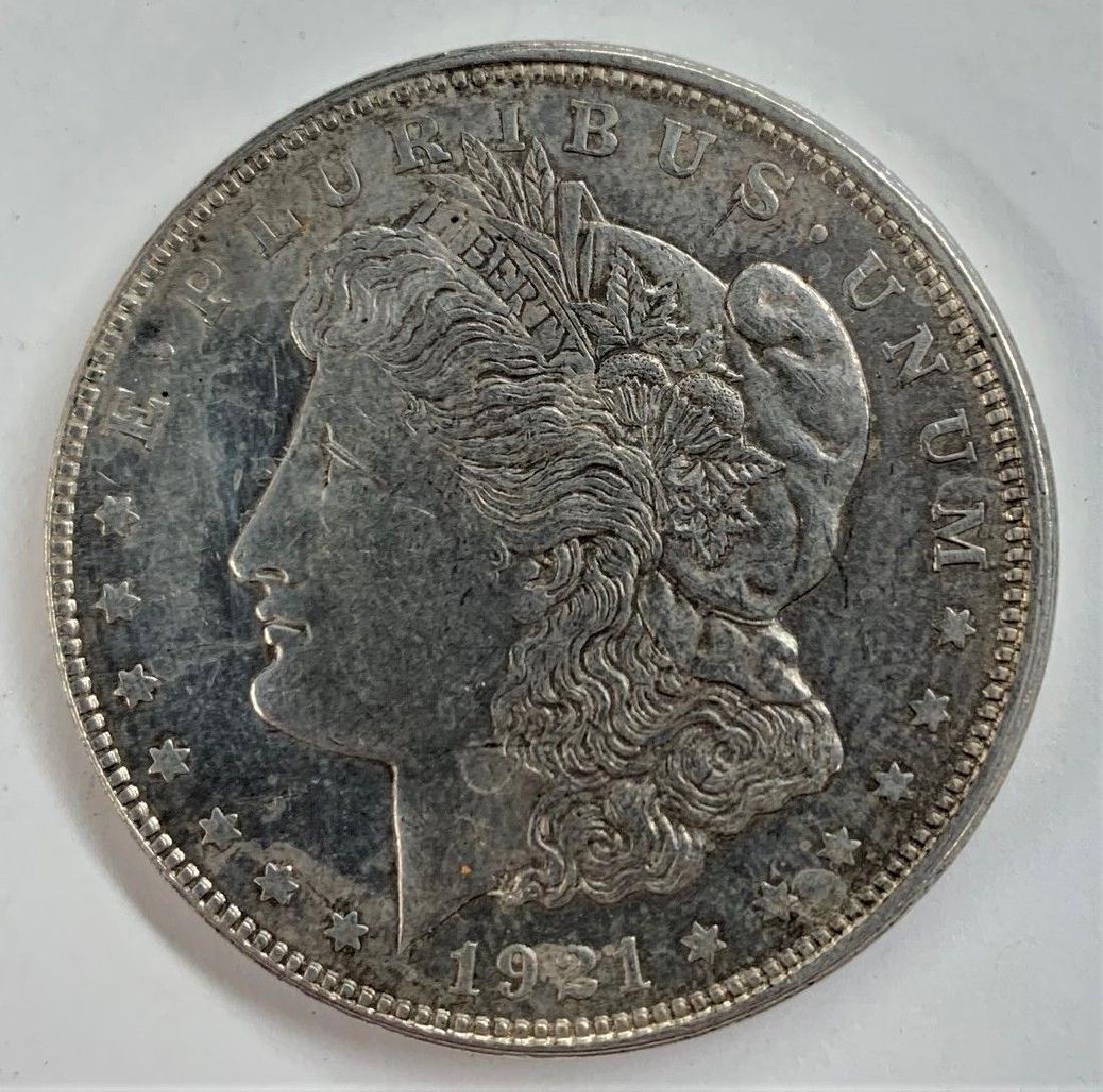 RARE PROOF LIKE 1921 MORGAN SILVER DOLLAR: Winner shall receive the exact coin shown here.
