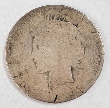 WORLDS UGLIEST SILVER PEACE DOLLAR