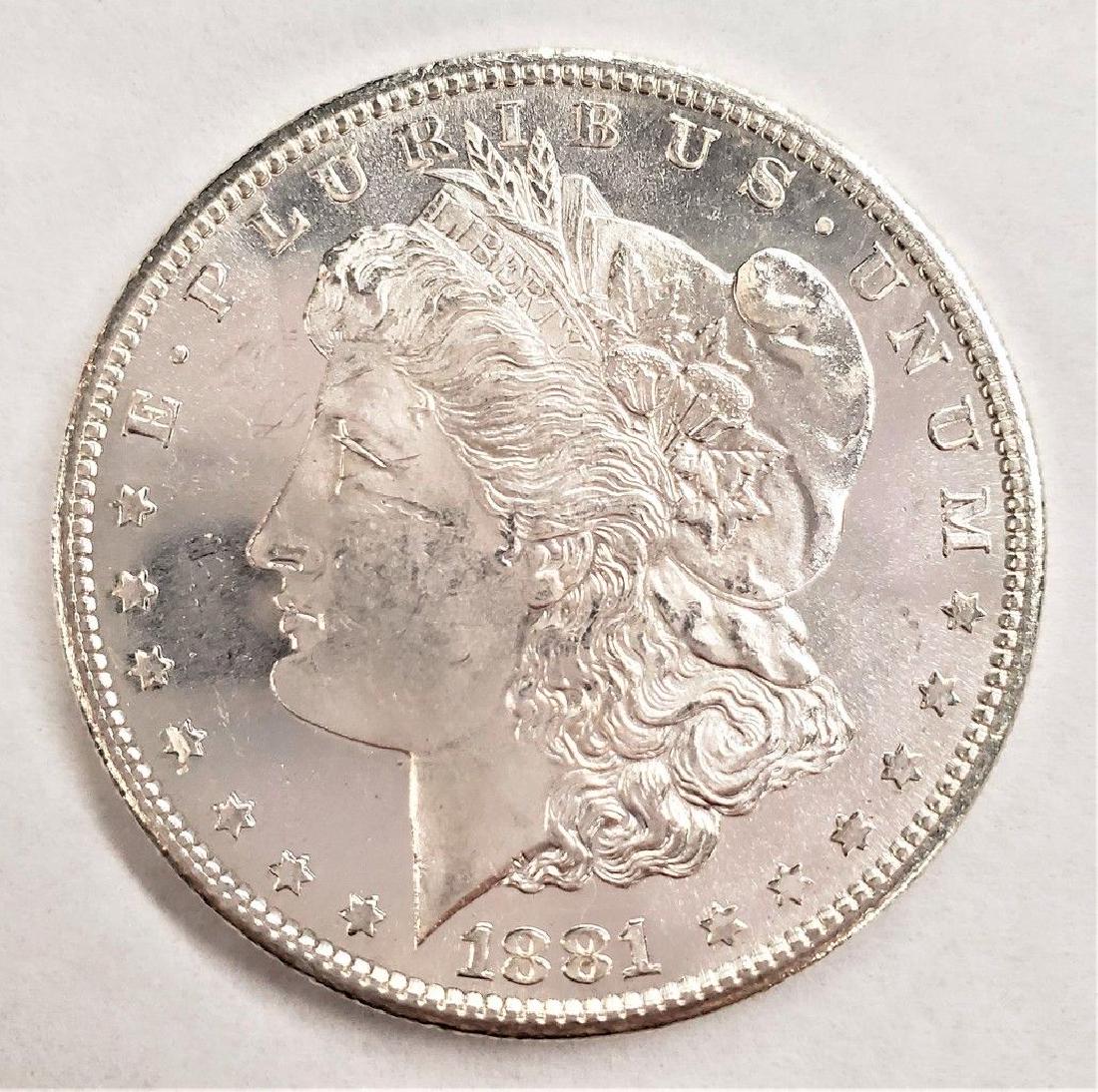 1881-S MS64 PL MORGAN SILVER DOLLAR PQ (1 of 2)