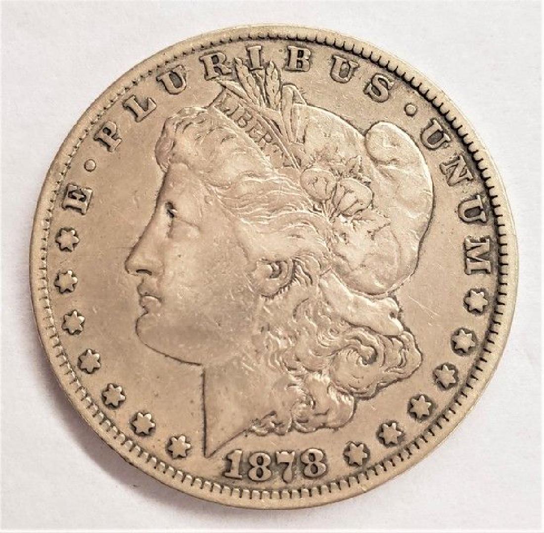 1878-CC MORGAN SILVER DOLLAR VF (1 of 2)