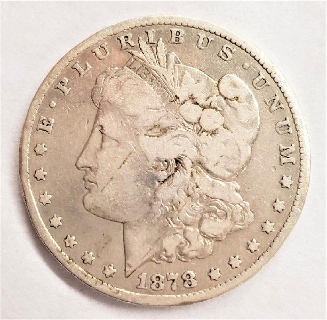 1878-CC MORGAN SILVER DOLLAR FINE (1 of 2)
