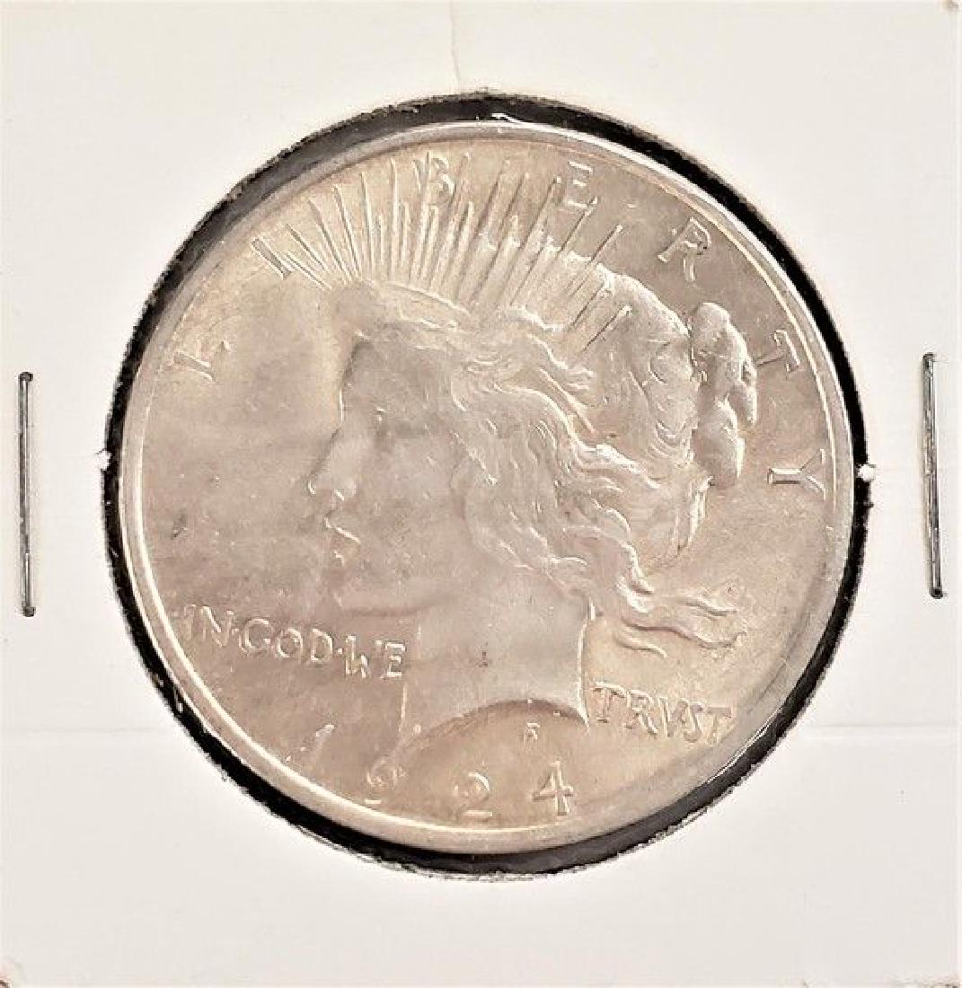 1924-P SILVER PEACE DOLLAR MS63 (1 of 2)