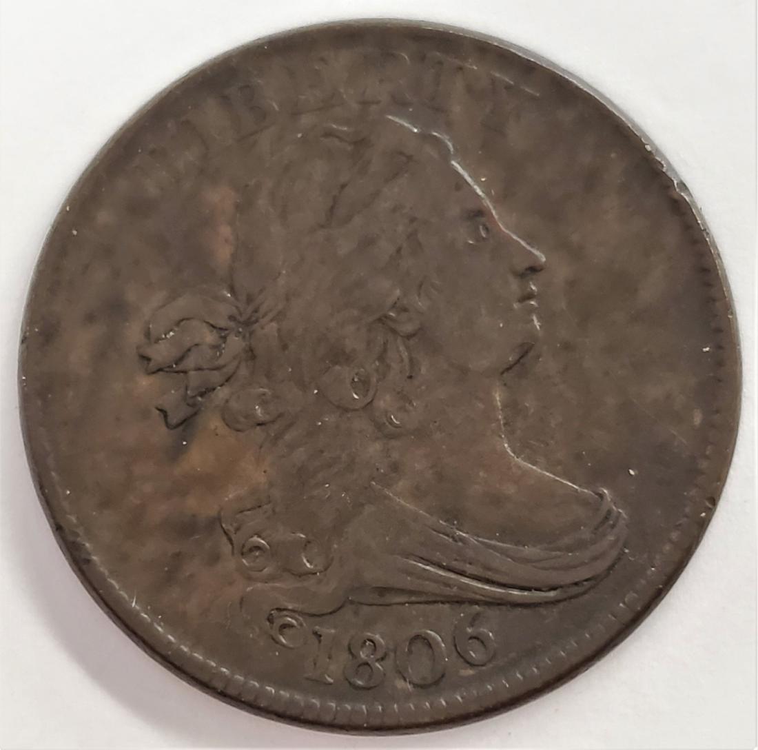 1806 Draped Bust Half Cent VF (1 of 3)