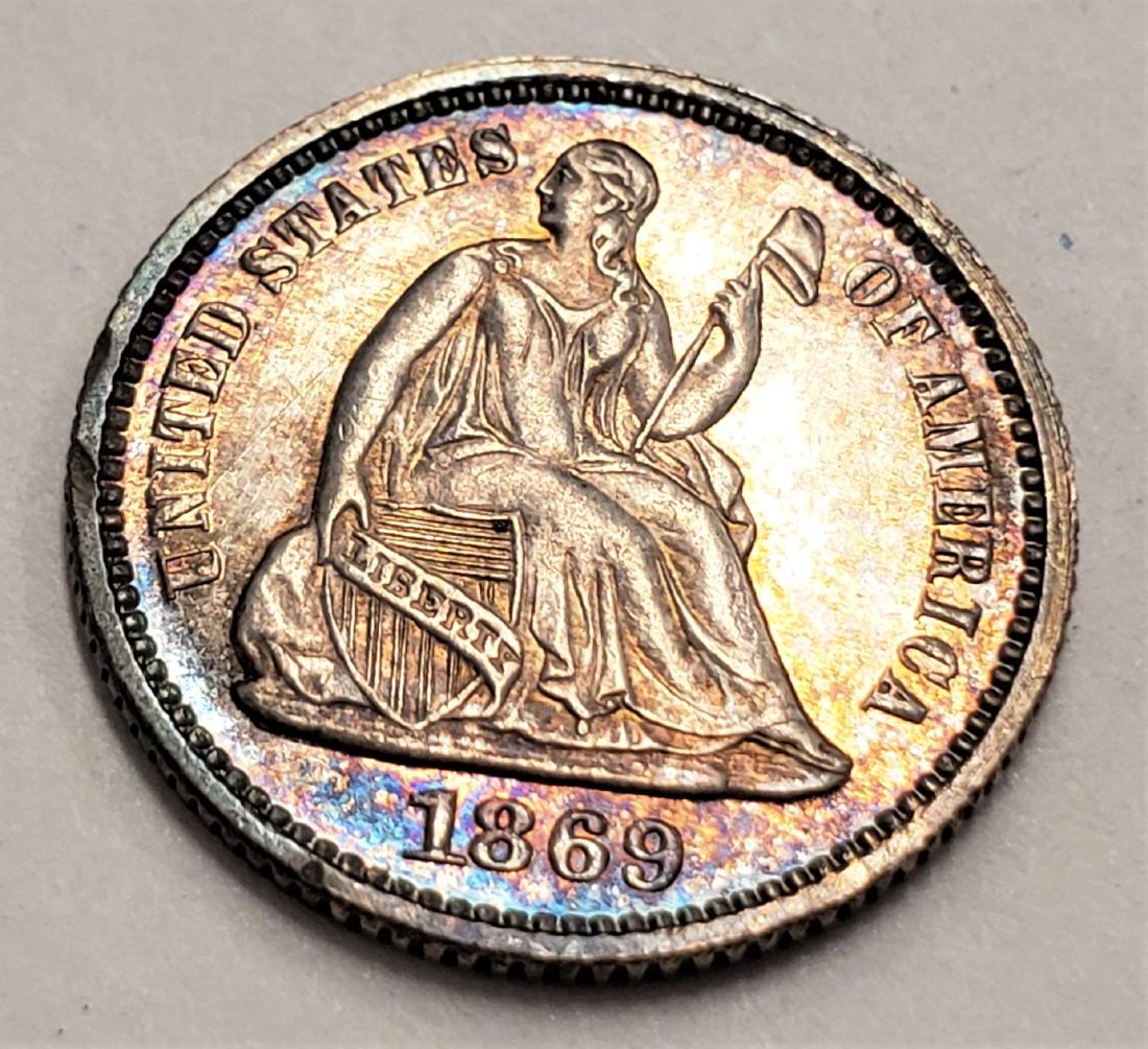 1869 Proof Half Dime High Grade Proof (1 of 5)